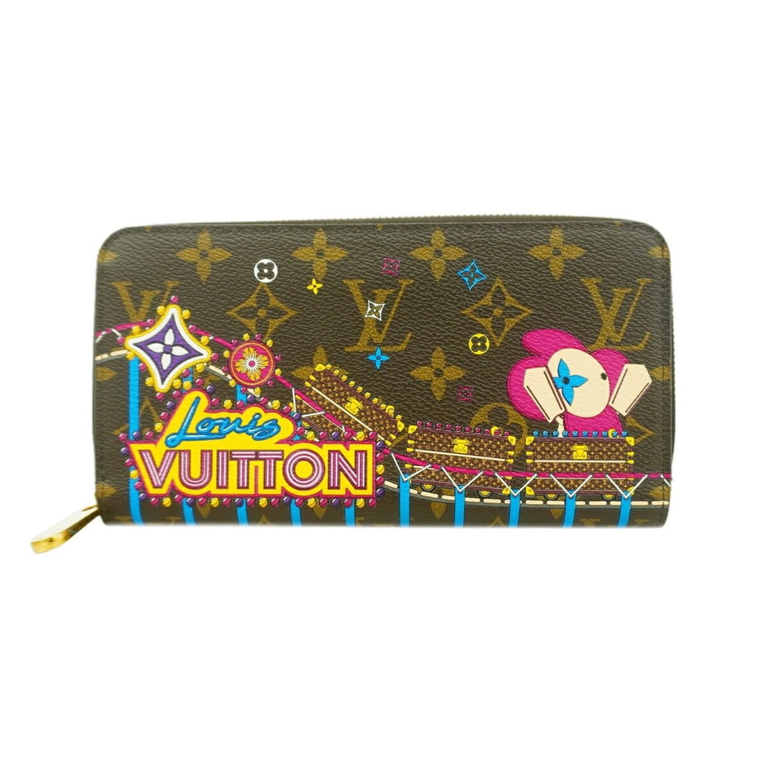 Louis Vuitton Monogram Vivienne Long Wallet, 2020 Holiday Collection, Zippy M69750, Brown: --- Catalog ---Category: SizeSize (HxWxD): 11cm x 19.5cm x 2cm / 4.33'' x 7.67'' x 0.78''Category: DesignType: Long wallet (bi-fold)Color: Brown, Multi-colorGender: WomenCategory: GeneralMPN: M69750Br