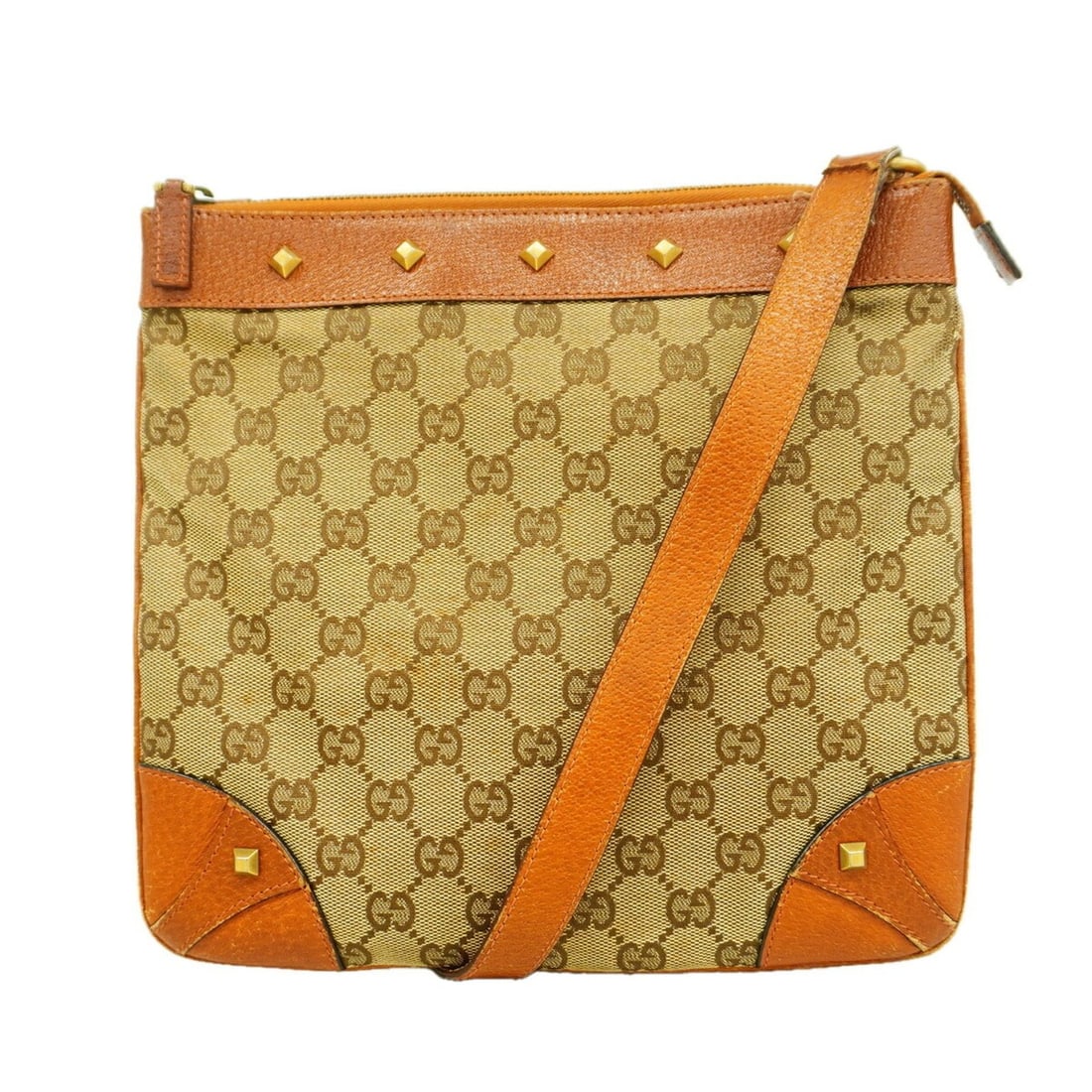 Gucci Shoulder Bag GG Canvas 120893 Beige Brown Women's P3367803: --- Catalog ---Category: SizeSize (HxWxD): 24cm x 26cm x 1cm / 9.44'' x 10.23'' x 0.39''Category: DesignType: Shoulder bagColor: Beige, BrownGender: WomenMaterial: Canvas Hardware Color: GoldCategory: