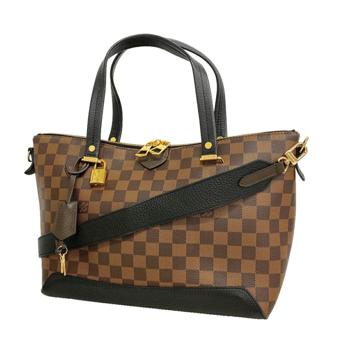Louis Vuitton Damier Hyde Park Handbag N41014 Ebene Noir 2-way bag for women P3364874: --- Catalog ---Category: SizeSize (HxWxD): 22.5cm x 31cm x 15cm / 8.85'' x 12.2'' x 5.9''Category: DesignType: HandbagColor: Ebene, NoirGender: WomenCategory: GeneralMPN: N41014Brand: Louis Vuitton---