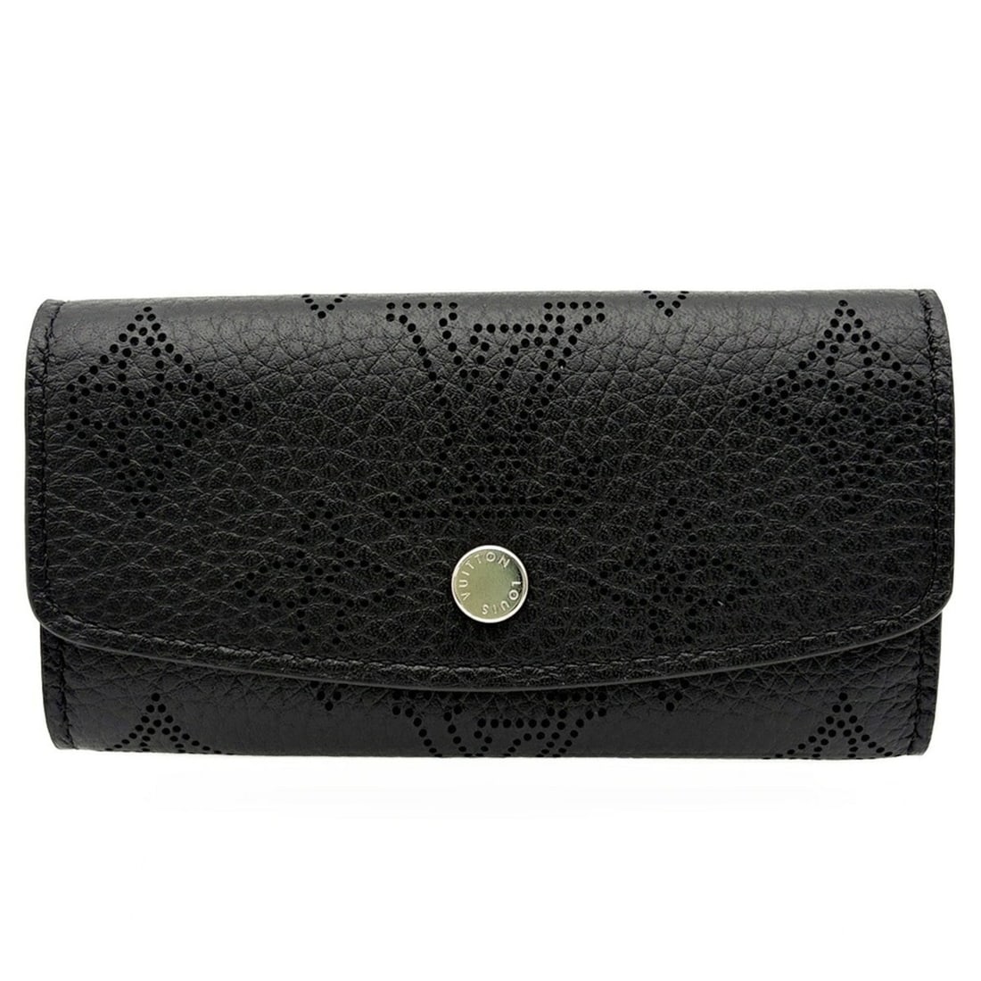 Louis Vuitton Mahina Multicles 4-Key Case M64054 Leather Black Women's LOUIS VUITTON: --- Catalog ---Category: DesignColor: BlackGender: WomenMaterial: Leather Category: GeneralMPN: M64054Brand: Louis VuittonCountry of Origin: FranceCategory: Physical PropertiesSize (HxWxD): 5.5cm x 10