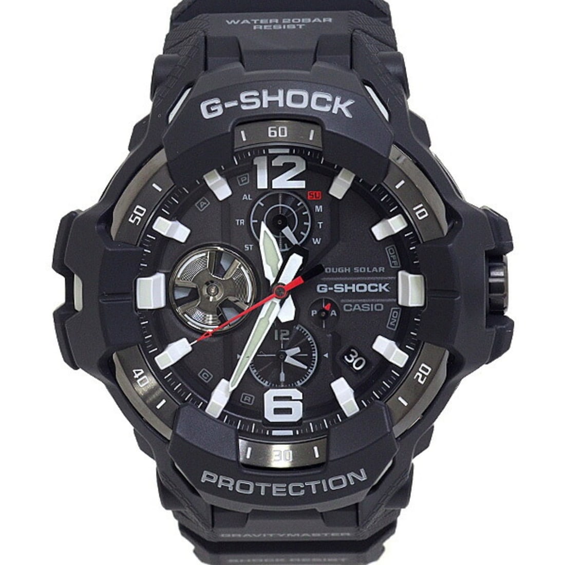 CASIO G-Shock GR-B300 Men's Watch, Tough Solar, 20 ATM Water Resistant, Black Dial: --- Catalog ---Category: SizeWrist Size: 21cm / 8.26''Case Diameter: 54.7mm / 2.15''Category: DesignType: WristwatchGender: MenColor (Dial): BlackMaterial (Case): Stainless steelCategory: GeneralMPN: 