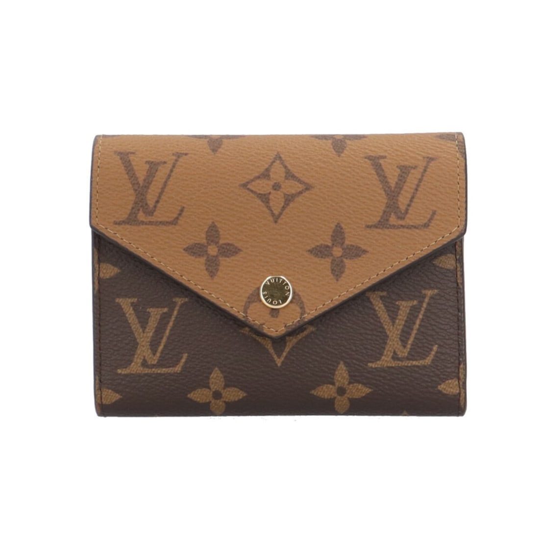 Louis Vuitton Portefeuille Victorine Monogram Reverse Tri-fold Wallet, M81557, Women's, LOUIS: --- Catalog ---Category: SizeWeight: 75g / 2.64oz.Size (HxWxD): 9cm x 12cm x 2.5cm / 3.54'' x 4.72'' x 0.98''Category: DesignType: Wallet (tri-fold)Color: BrownGender: WomenHandmade: YesMaterial: Mono