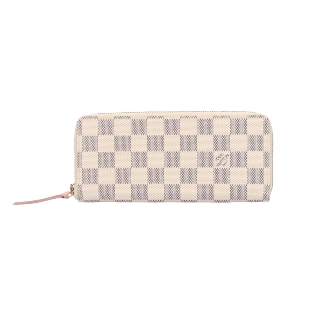 Louis Vuitton Portefeuille Clemence Damier Azur Long Wallet, Canvas N61264, Women's, LOUIS VUITTON: --- Catalog ---Category: SizeWeight: 205g / 7.23oz.Size (HxWxD): 9cm x 19cm x 2cm / 3.54'' x 7.48'' x 0.78''Category: DesignType: Long wallet (bi-fold)Color: Rose ballerine, WhiteGender: WomenClosure: