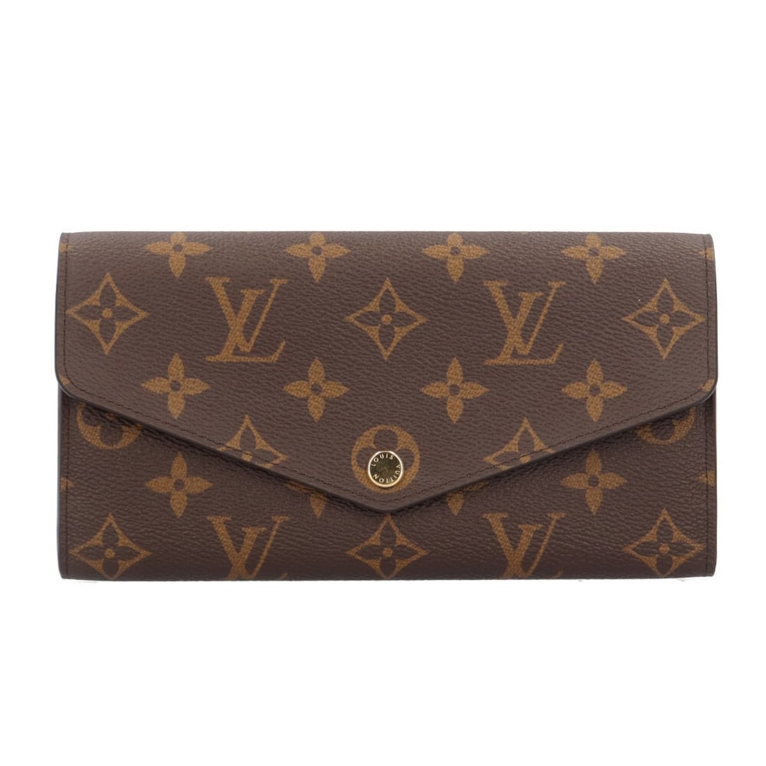 Louis Vuitton Portefeuille Sarah Monogram Long Wallet, Canvas M60531, Men's and Women's, LOUIS: --- Catalog ---Category: SizeWeight: 220g / 7.76oz.Size (HxWxD): 10cm x 19cm x 3cm / 3.93'' x 7.48'' x 1.18''Category: DesignType: Long wallet (bi-fold)Color: BrownGender: Men,Women,UnisexHandmade: Ye
