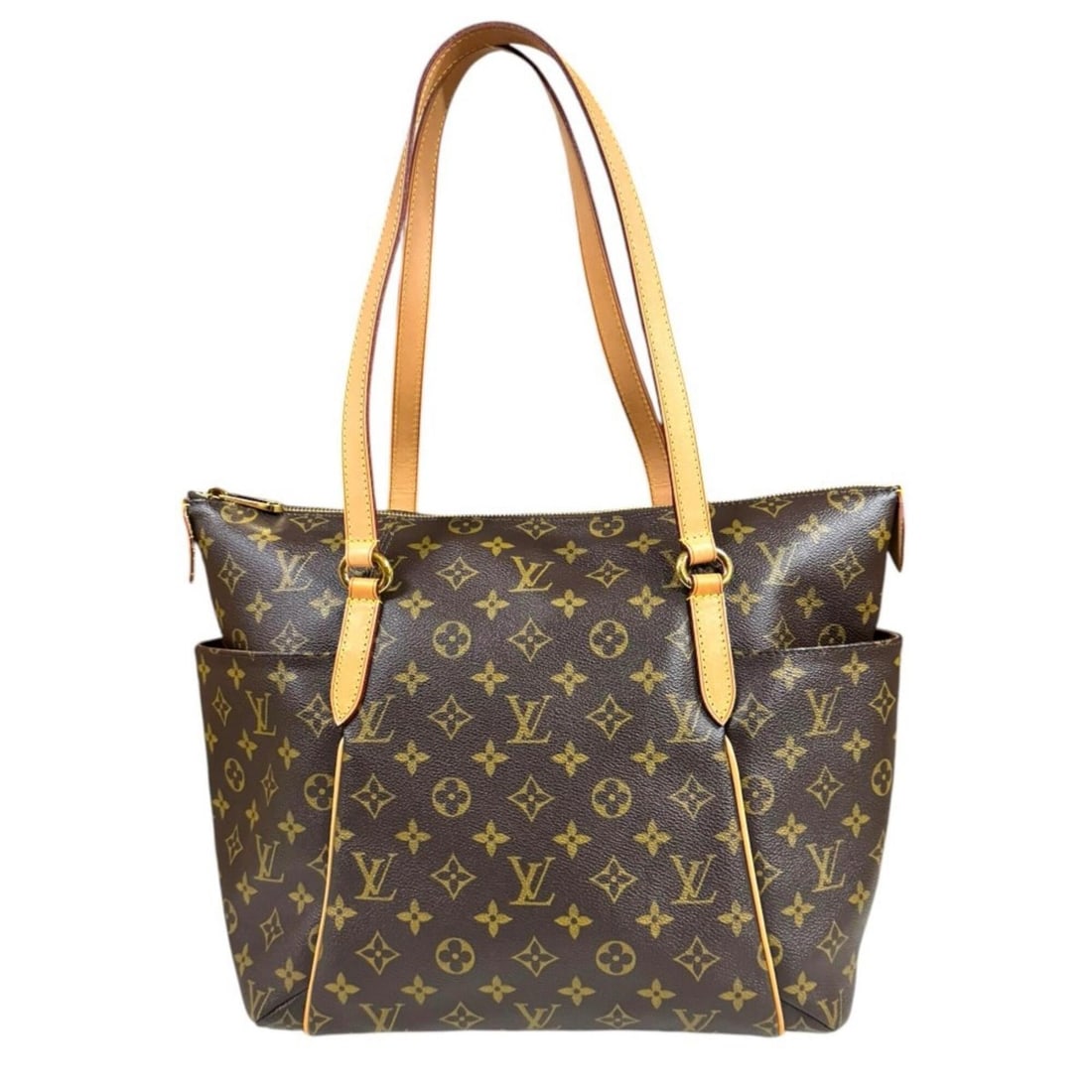 Louis Vuitton Totally MM Monogram Tote Bag, Canvas M56689 Brown, Women's LOUIS VUITTON: --- Catalog ---Category: SizeWeight: 670g / 1.47lb.Size (HxWxD): 29cm x 39cm x 14cm / 11.41'' x 15.35'' x 5.51''Handle Length: 63cm / 24.8''Category: DesignType: Tote bagColor: BrownGender: WomenClosu