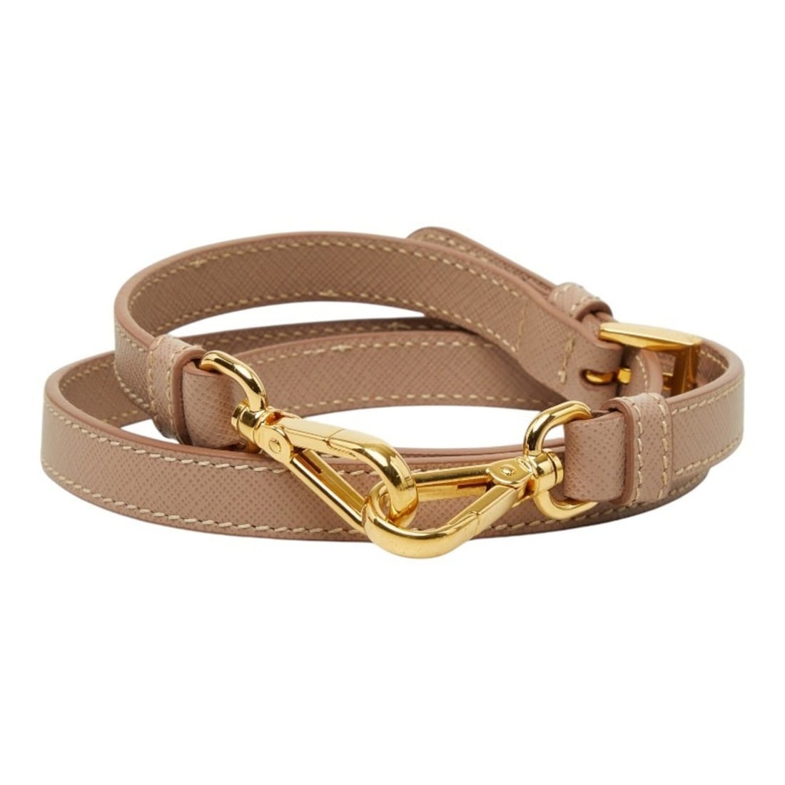 Prada shoulder strap, pink leather, plated, women's.: --- Catalog ---Category: SizeStrap Drop: 1.01m / 39.76''Category: DesignColor: PinkGender: WomenMaterial: Leather Category: GeneralBrand: Prada--- Item List ---Section: ConditionRanking: Rank AB Used 