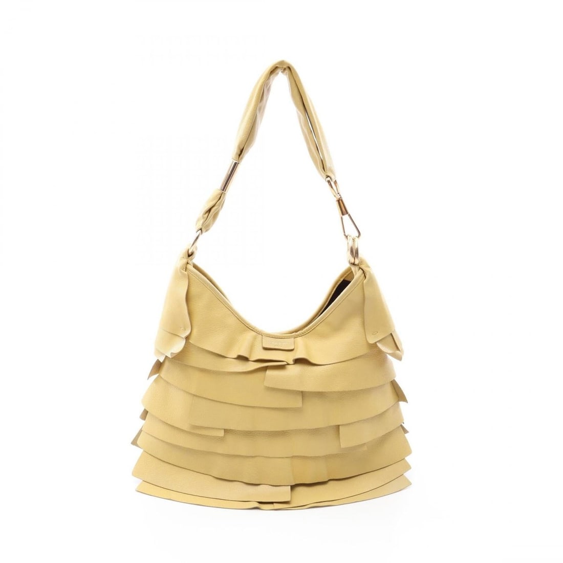 Yves Saint Laurent Saint Laurent Paris Tropez Shoulder Bag/Handbag, Leather, Women's, Yellow: --- Catalog ---Category: SizeSize (HxWxD): 22cm x 27cm x 2cm / 8.66'' x 10.62'' x 0.78''Category: DesignType: Handbag, Shoulder bagColor: YellowGender: WomenMaterial: Leather Category: GeneralBrand: S