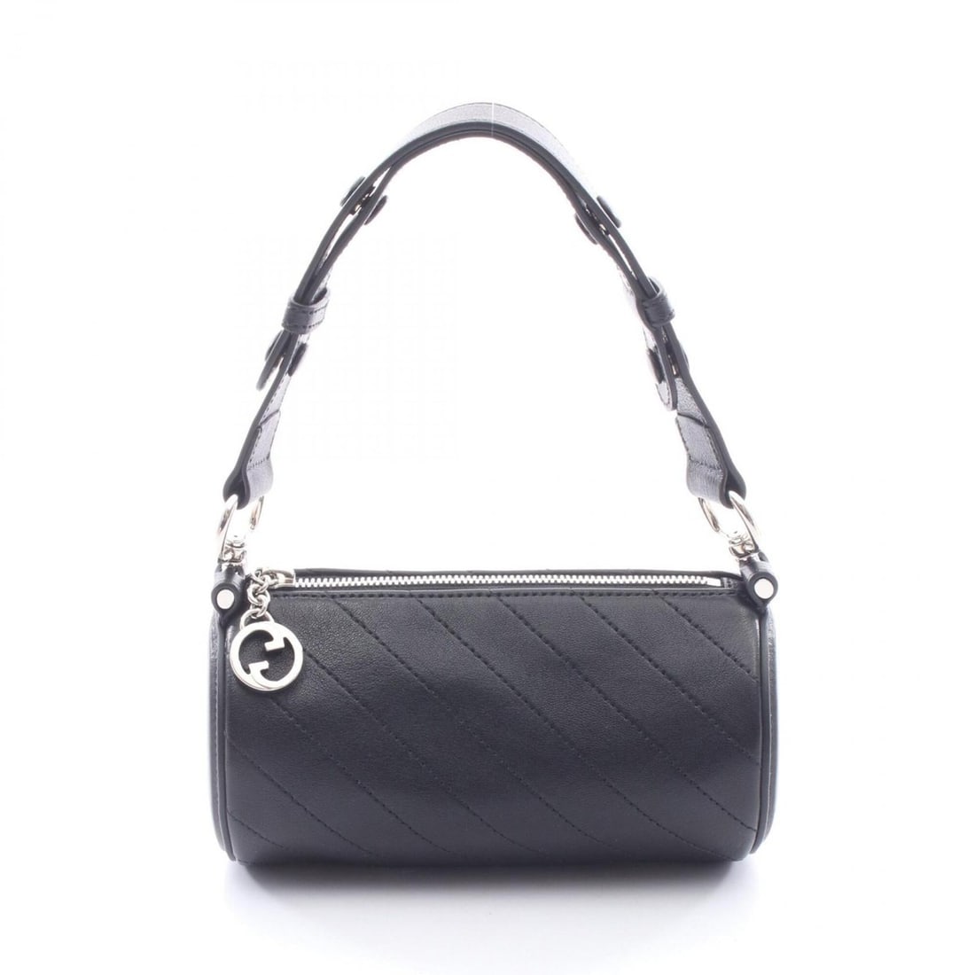 Gucci Blondie Shoulder Bag/Handbag, Leather, Women's, Black, 760170: --- Catalog ---Category: SizeSize (HxWxD): 10cm x 18cm x 9cm / 3.93'' x 7.08'' x 3.54''Category: DesignType: Handbag, Shoulder bagColor: BlackGender: WomenMaterial: Leather Category: GeneralMPN: 76017