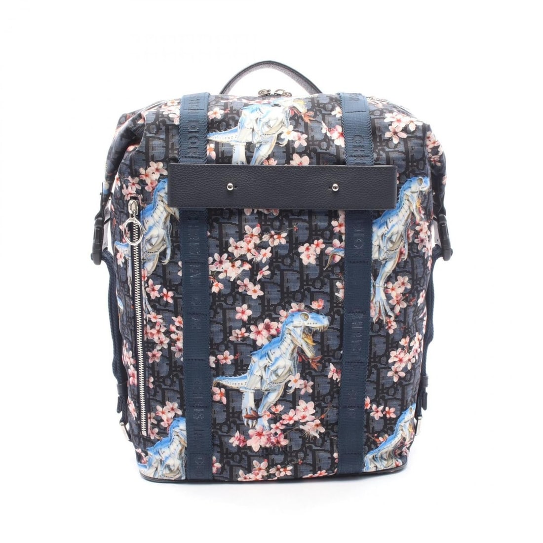 Christian Dior Dior x Hajime Sorayama Dinosaur Robo Oblique Backpack/Handbag, Nylon & Leather,: --- Catalog ---Category: SizeSize (HxWxD): 38cm x 29cm x 15cm / 14.96'' x 11.41'' x 5.9''Category: DesignType: Backpack, HandbagColor: Multi-color, NavyGender: MenMaterial: Nylon , Leather Category: G