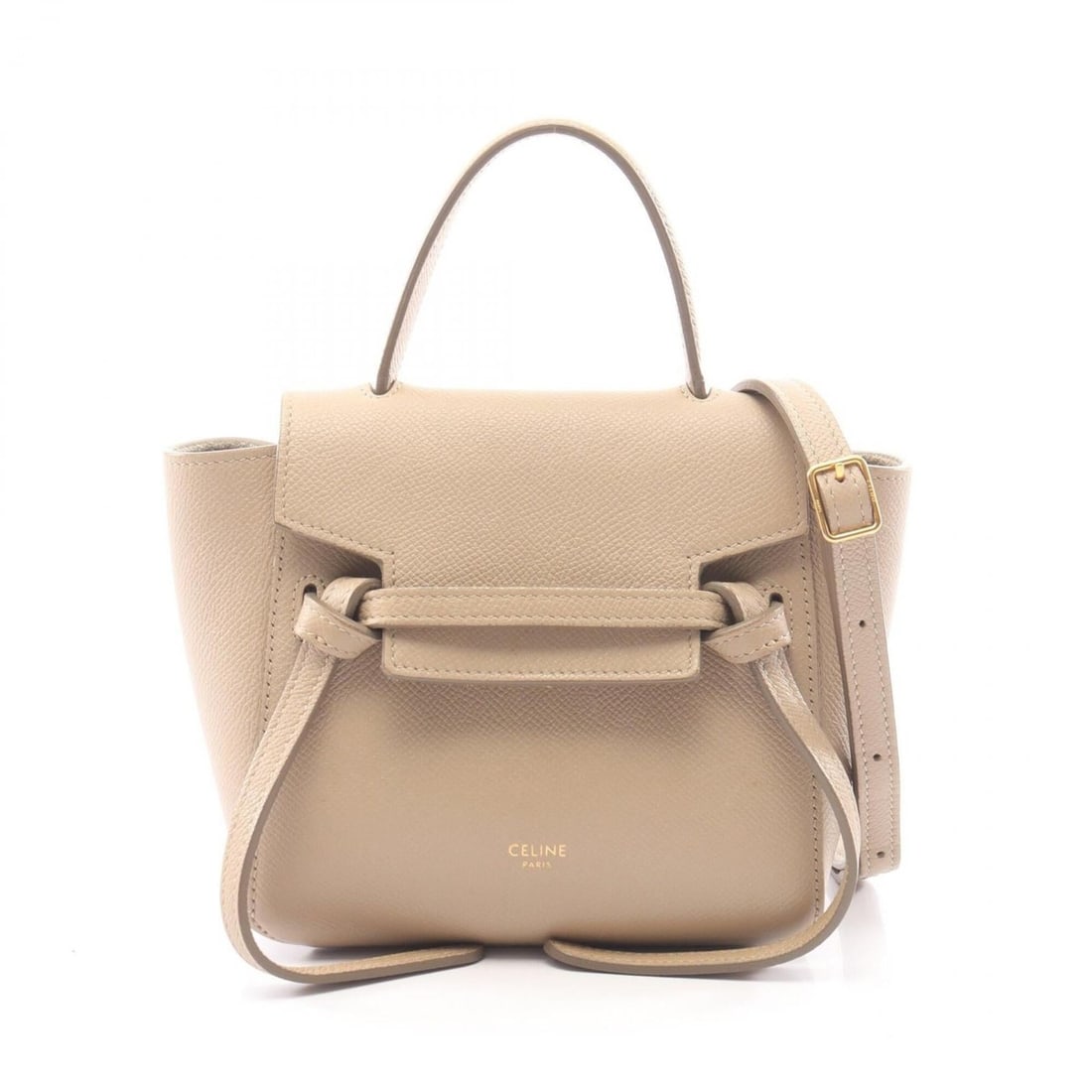 Celine PICO BELT BAG - 2-way handbag, leather, women's, beige.: --- Catalog ---Category: SizeSize (HxWxD): 14cm x 15cm x 8cm / 5.51'' x 5.9'' x 3.14''Category: DesignType: HandbagColor: BeigeGender: WomenMaterial: Leather Category: GeneralBrand: Celine--- Item Lis