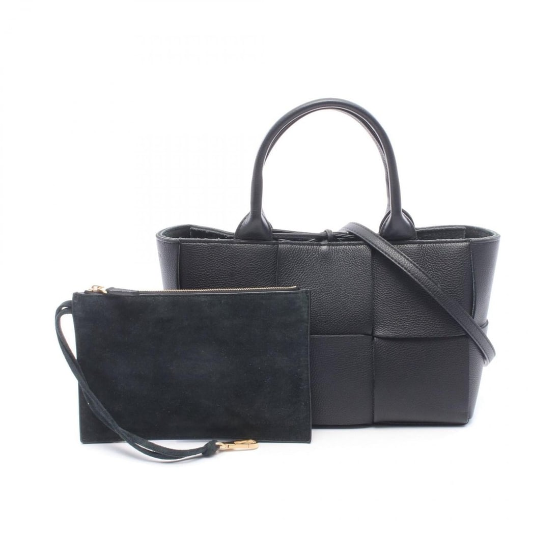 Bottega Veneta Mini Arco 2-Way Tote Bag/Handbag, Leather, Women's, Black, 709337: --- Catalog ---Category: SizeSize (HxWxD): 16cm x 25cm x 8cm / 6.29'' x 9.84'' x 3.14''Category: DesignType: Handbag, Tote bagColor: BlackGender: WomenMaterial: Leather Category: GeneralMPN: 709337Bra