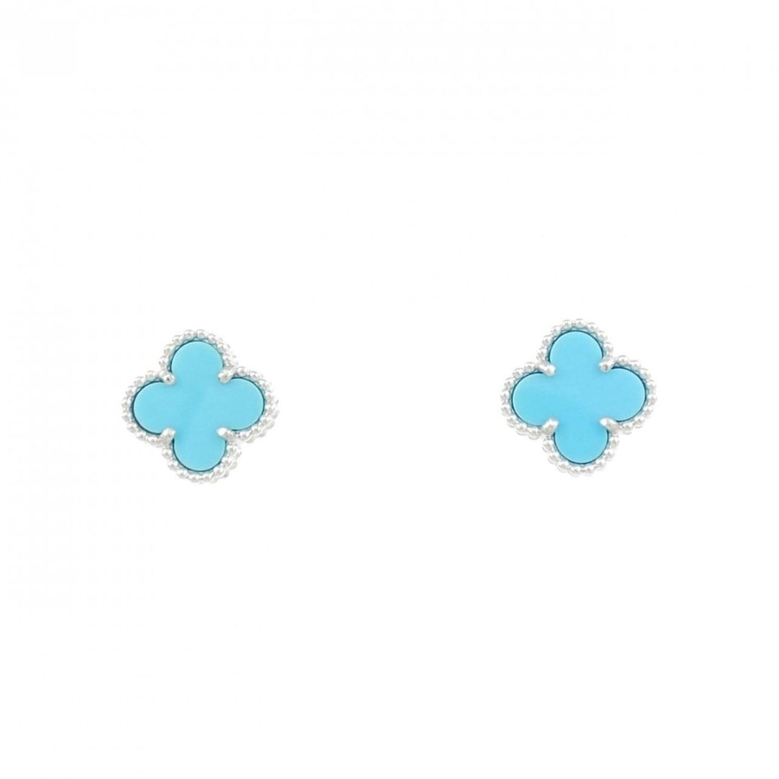 Van Cleef & Arpels Sweet Alhambra Earrings: --- Catalog ---Category: SizeSize (HxWxD): 9.10mm x 9.10mm / 0.36'' x 0.36''Category: DesignType: Stud earringsColor: White goldGender: WomenMaterial: White gold (18K)Category: GeneralMPN: