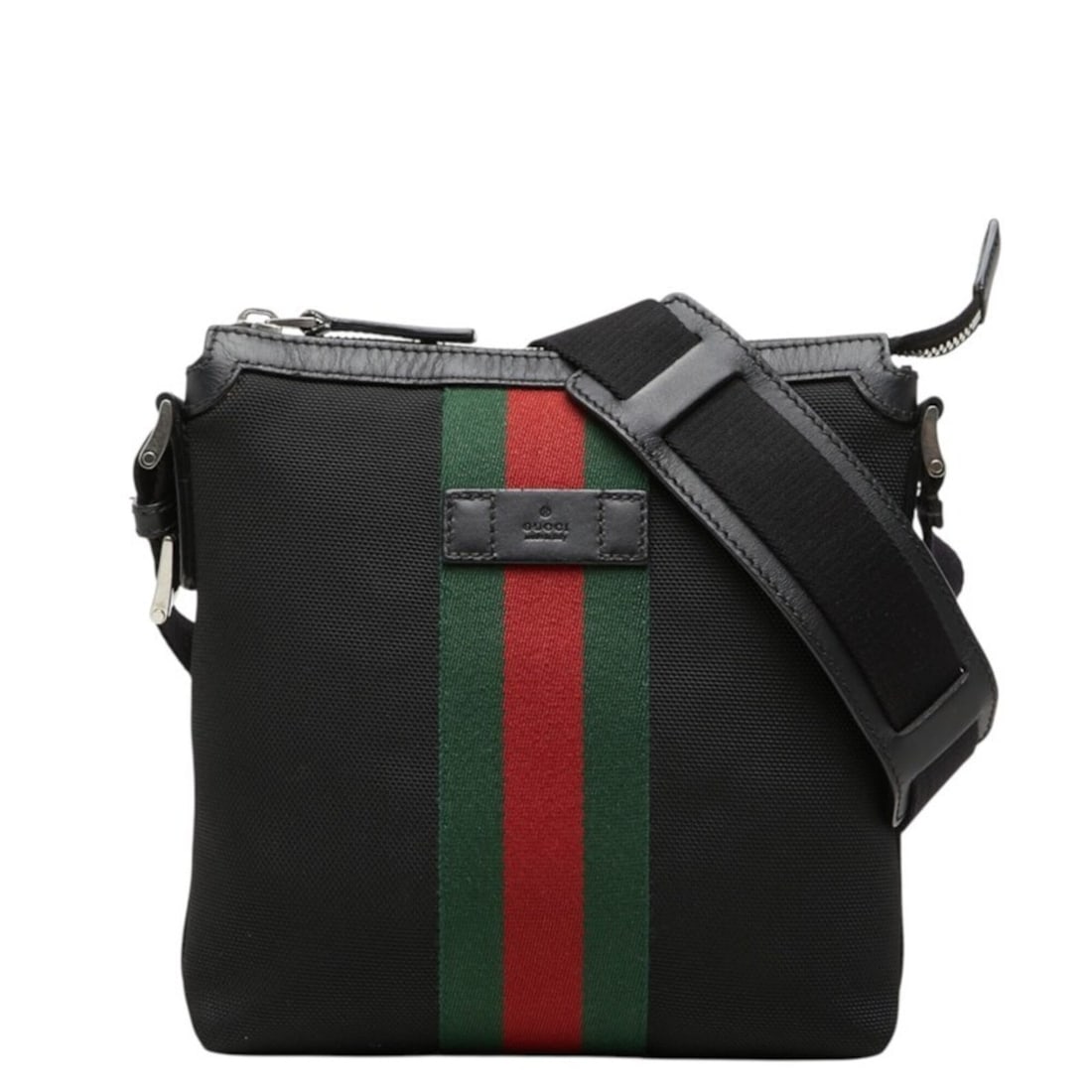Gucci Sherry Line Crossbody Shoulder Bag 631195 Black Canvas Leather Women's GUCCI: --- Catalog ---Category: SizeSize (HxWxD): 23cm x 20cm x 4.5cm / 9.05'' x 7.87'' x 1.77''Category: DesignType: Shoulder bagColor: BlackGender: WomenMaterial: Canvas , Leather Category: GeneralMPN: