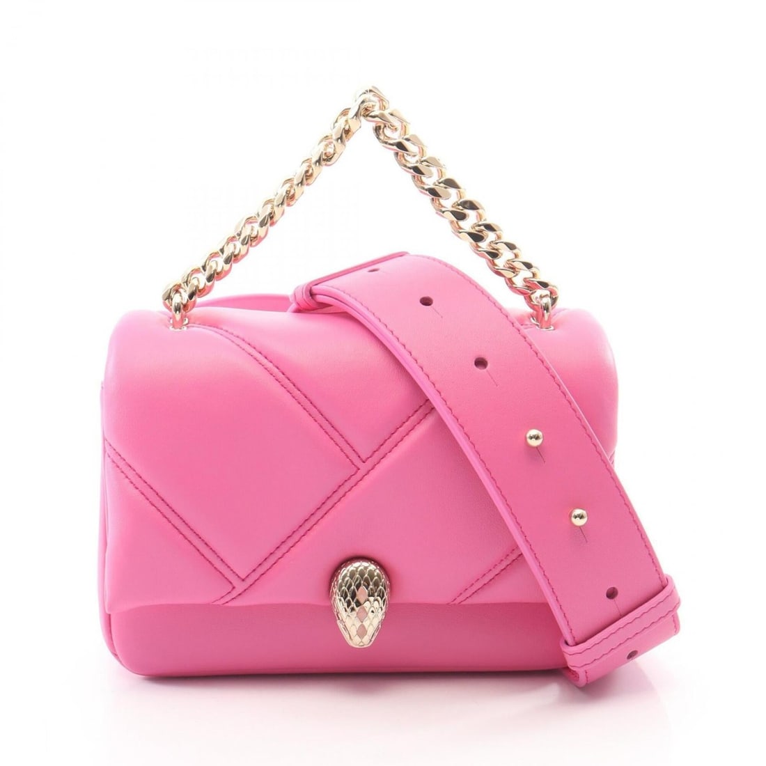 Bulgari BVLGARI Serpenti Cabochon Mini 2-Way Handbag, Leather, Women's, Pink: --- Catalog ---Category: SizeSize (HxWxD): 12cm x 17cm x 5.5cm / 4.72'' x 6.69'' x 2.16''Category: DesignType: HandbagColor: PinkGender: WomenMaterial: Leather Category: GeneralBrand: Bvlgari--- Item 