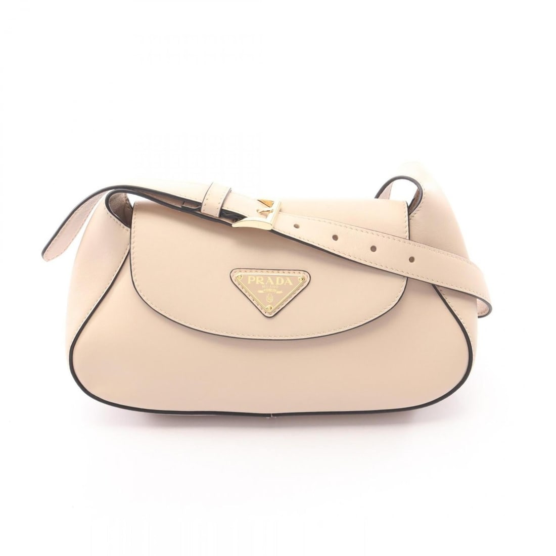 Prada Patina Small Shoulder Bag Handbag Leather Women's Beige (1 of 18)
