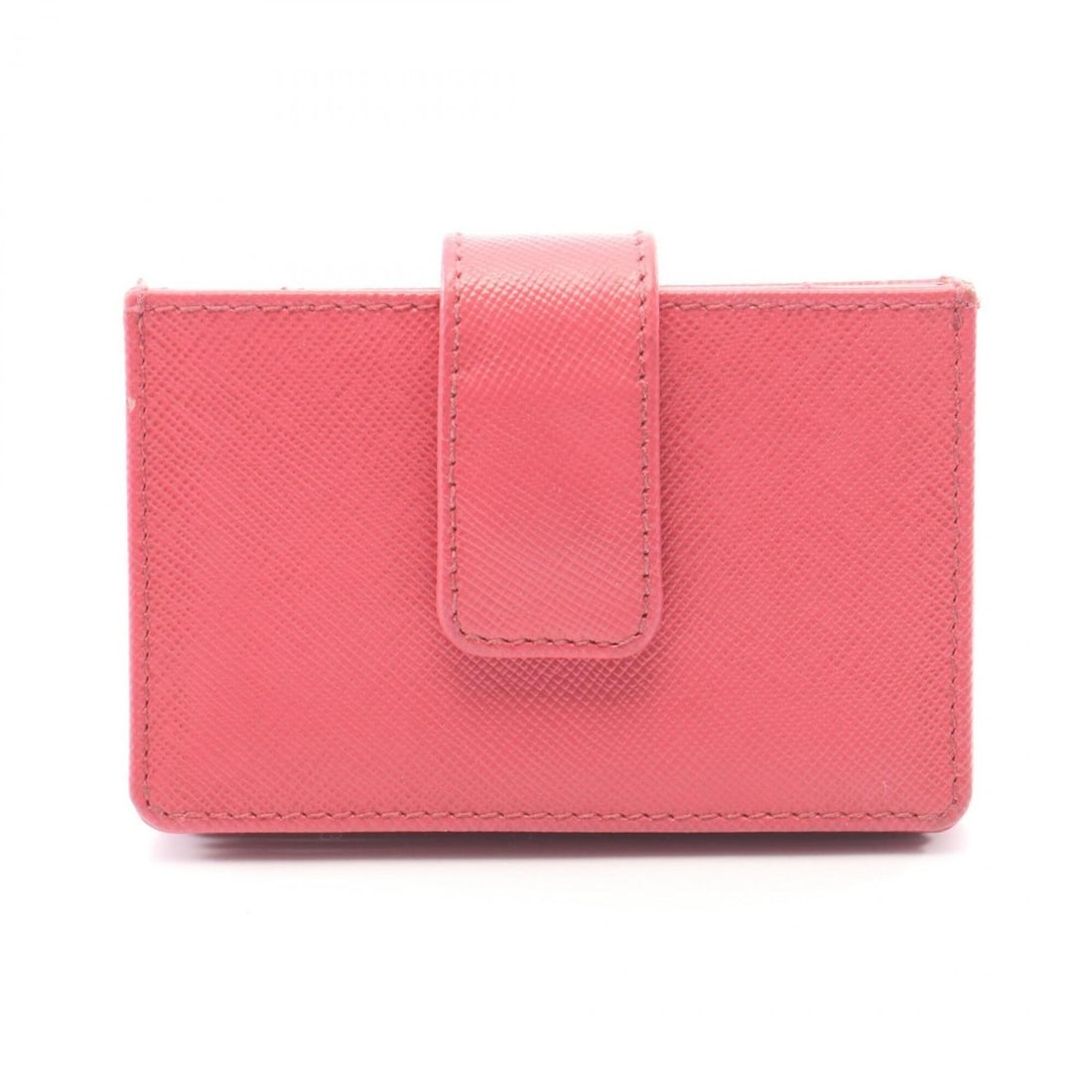Prada PRADA Triangle Logo Business Card Holder/Card Case Accessory Saffiano Leather Women's Pink: --- Catalog ---Category: DesignType: Card caseColor: PinkGender: WomenMaterial: Leather Leather/Fur Type: Saffiano leatherCategory: GeneralBrand: PradaCategory: Physical PropertiesSize (HxWxD): 6.5cm 
