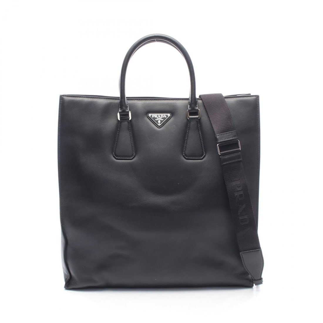Prada PRADA SHOPPING 2WAY Tote Bag Handbag Leather Men's Black 2VG111: --- Catalog ---Category: SizeSize (HxWxD): 41cm x 39.5cm x 9cm / 16.14'' x 15.55'' x 3.54''Category: DesignType: Handbag, Tote bagColor: BlackGender: MenMaterial: Leather Category: GeneralMPN: 2VG111B