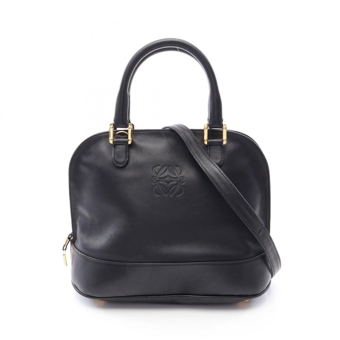 Loewe Anagram 2-Way Handbag, Leather, Women's, Black (1 of 10)