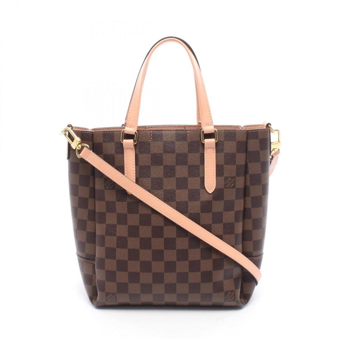 Louis Vuitton Belmont NV BB Venus 2-Way Tote Bag/Handbag, Coated Canvas and Leather, Damier Pattern,: --- Catalog ---Category: SizeSize (HxWxD): 26cm x 22cm x 11cm / 10.23'' x 8.66'' x 4.33''Category: DesignType: Handbag, Tote bagColor: Brown, Damier Canvas, PinkGender: WomenMaterial: Coated canvas , 