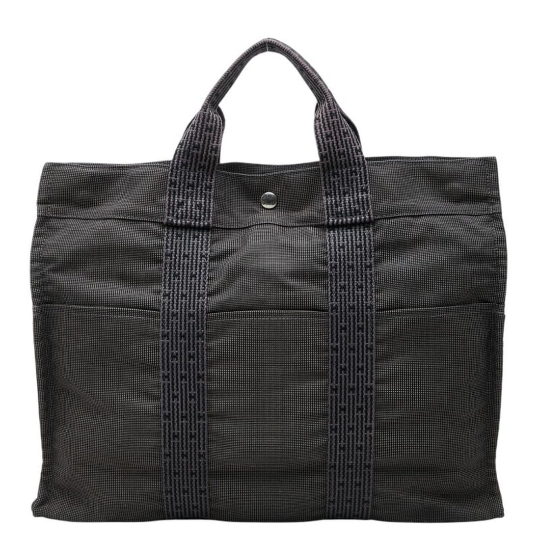 Hermes Herline Tote MM Handbag Bag Gray Canvas Women's HERMES: --- Catalog ---Category: SizeSize (HxWxD): 30cm x 42cm x 10.5cm / 11.81'' x 16.53'' x 4.13''Category: DesignType: Handbag, Tote bagColor: GrayGender: WomenMaterial: Canvas Category: GeneralBrand: Herm