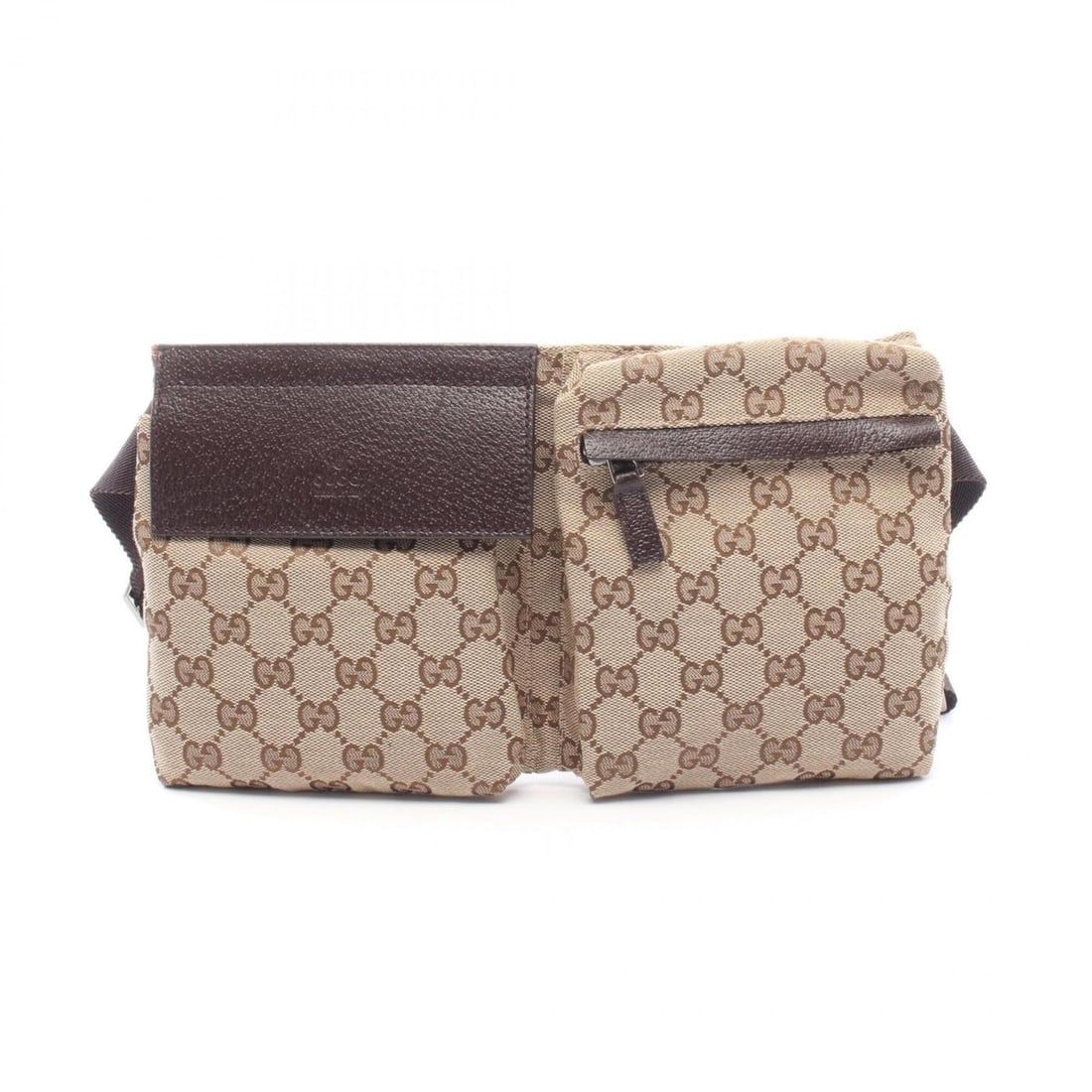 Gucci GG Canvas Waist Bag, Body Handbag, Leather, Men's & Women's, Beige Brown, 28566: --- Catalog ---Category: SizeSize (HxWxD): 16cm x 29cm x 2.5cm / 6.29'' x 11.41'' x 0.98''Category: DesignType: Fanny packColor: Beige, BrownGender: Men,WomenMaterial: GG canvas , Leather Category: Ge