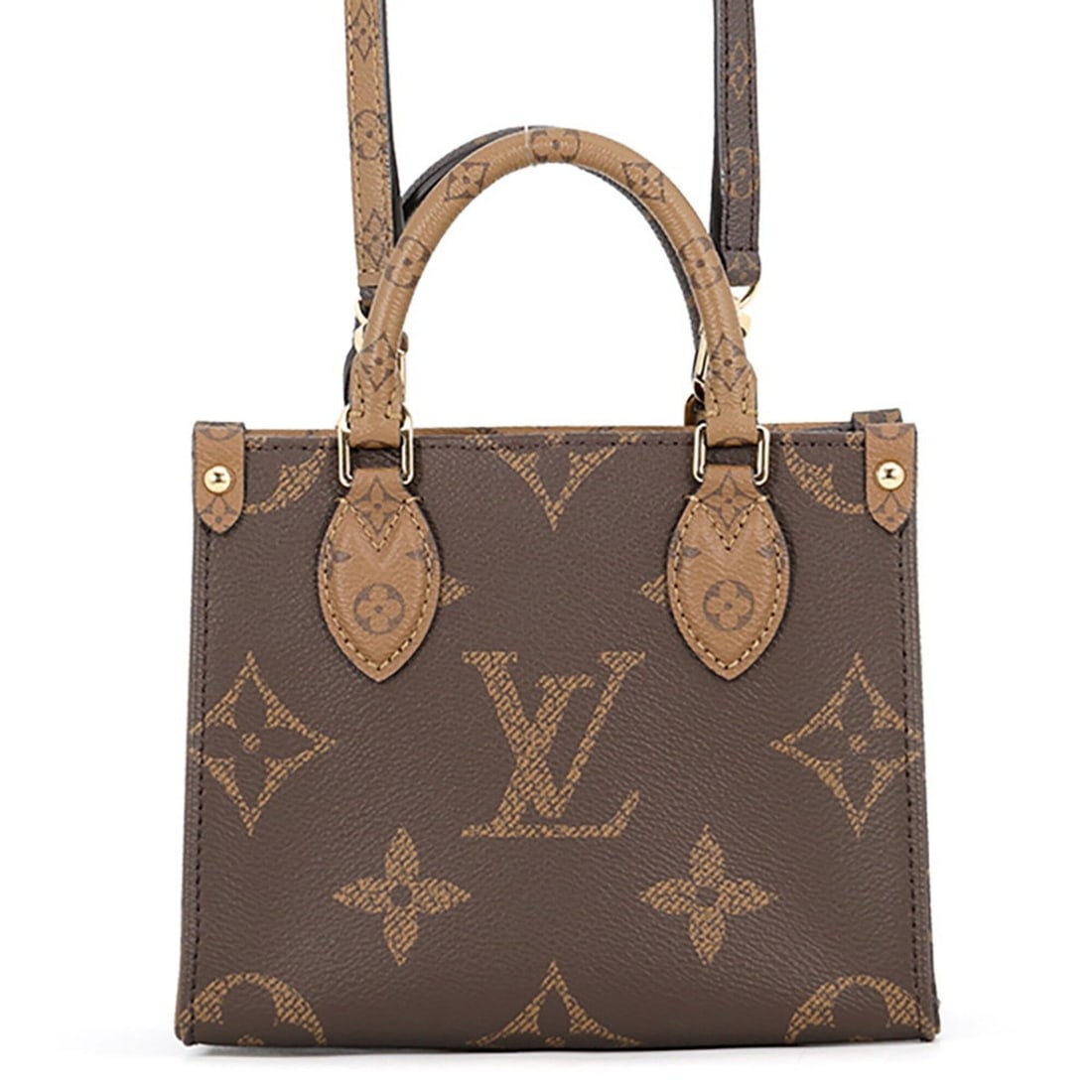 Louis Vuitton Monogram Reverse OnTheGo BB Handbag M46839 2-way Shoulder Bag for Women LOUIS VUITTON (1 of 15)