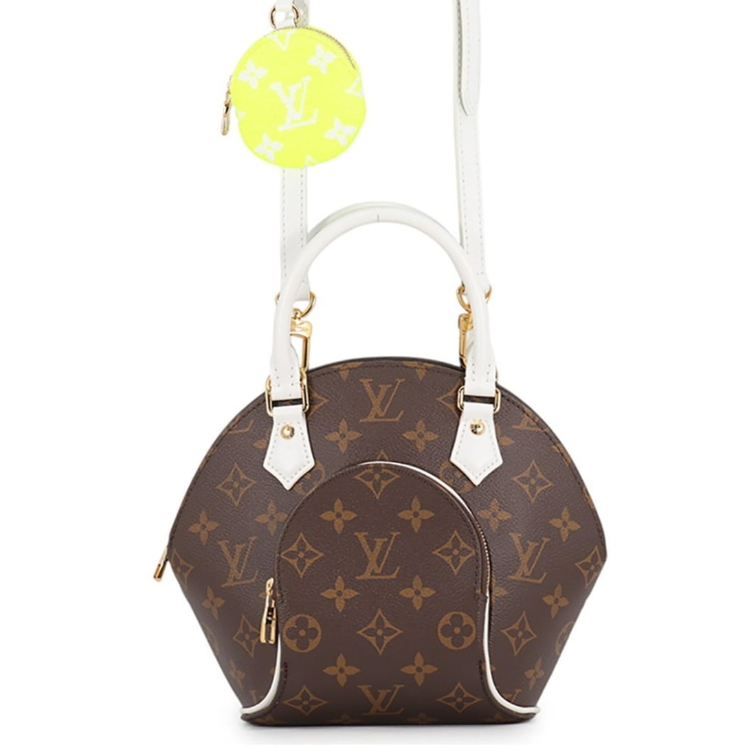 Louis Vuitton Monogram Ellipse BB Handbag M20752 LOUIS VUITTON 2-way for Women: --- Catalog ---Category: SizeSize (HxWxD): 19cm x 23.5cm x 10.5cm / 7.48'' x 9.25'' x 4.13''Category: DesignType: HandbagColor: Brown, Monogram, White, YellowGender: WomenMaterial: Monogram Category: 