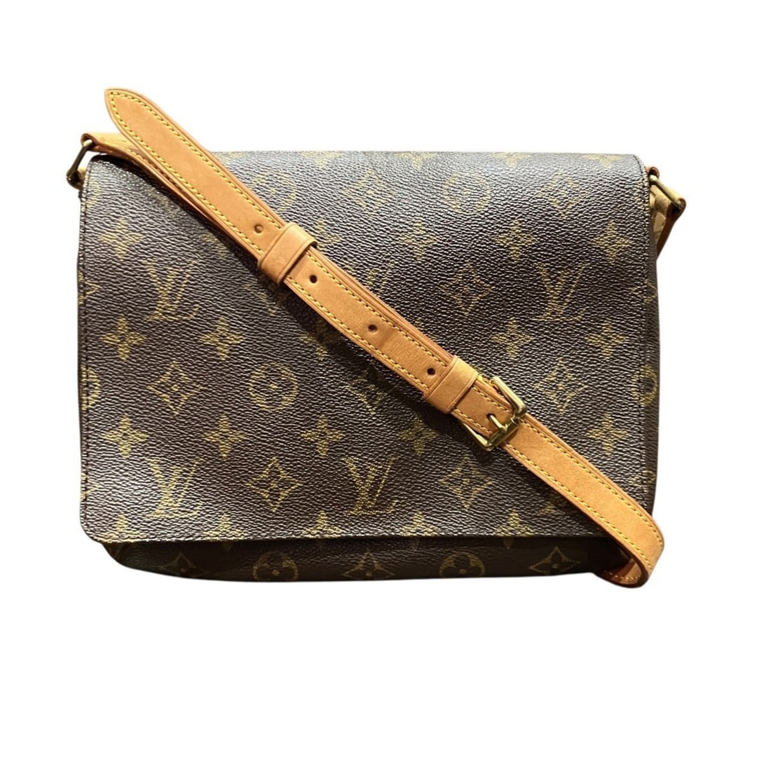 Louis Vuitton Musette Tango Shoulder Bag, Monogram Canvas, M51257: --- Catalog ---Category: SizeSize (HxWxD): 18.5cm x 25.5cm x 5cm / 7.28'' x 10.03'' x 1.96''Category: DesignType: Shoulder bagColor: Brown, Galle, MonogramGender: Women,MenMaterial: Monogram Category: