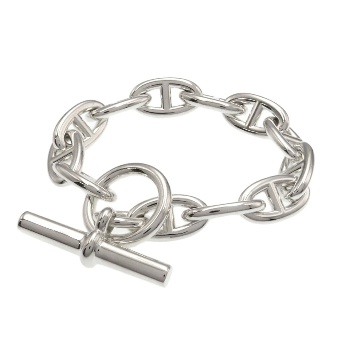 Hermes Chaine d'Ancre GM 12-link bracelet, silver, women's.: --- Catalog ---Category: SizeWidth: 1.14cm / 0.45''Length: 16cm / 6.29''Category: DesignType: Charm braceletColor: SilverGender: WomenMaterial: SilverCategory: GeneralBrand: Hermes--- Item List ---Sec