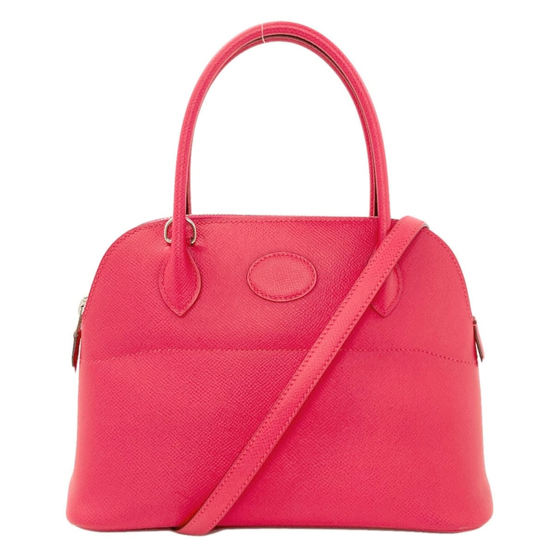Hermes Bolide 27 Rose Extreme Silver Hardware Handbag Epsom Leather Women's HERMES: --- Catalog ---Category: SizeSize (HxWxD): 19cm x 27cm x 10.5cm / 7.48'' x 10.62'' x 4.13''Category: DesignType: HandbagColor: PinkGender: WomenMaterial: Epsom leather Category: GeneralBrand: Hermes--