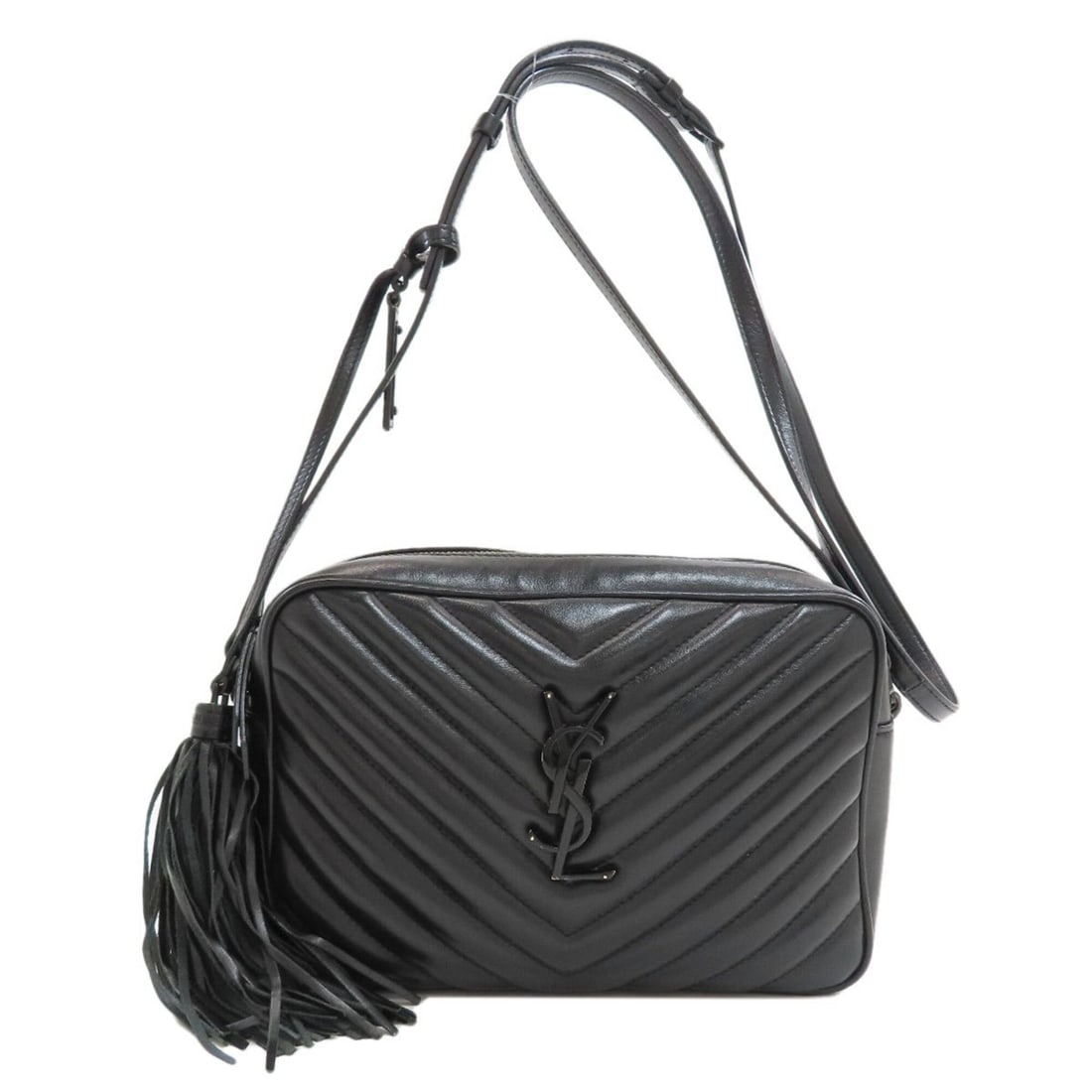 Saint Laurent Lou Camera Bag Shoulder Calf Leather Women's SAINT LAURENT: --- Catalog ---Category: SizeSize (HxWxD): 15cm x 22.5cm x 6cm / 5.9'' x 8.85'' x 2.36''Category: DesignType: Shoulder bagColor: BlackGender: WomenMaterial: Leather Category: GeneralBrand: Saint Laure