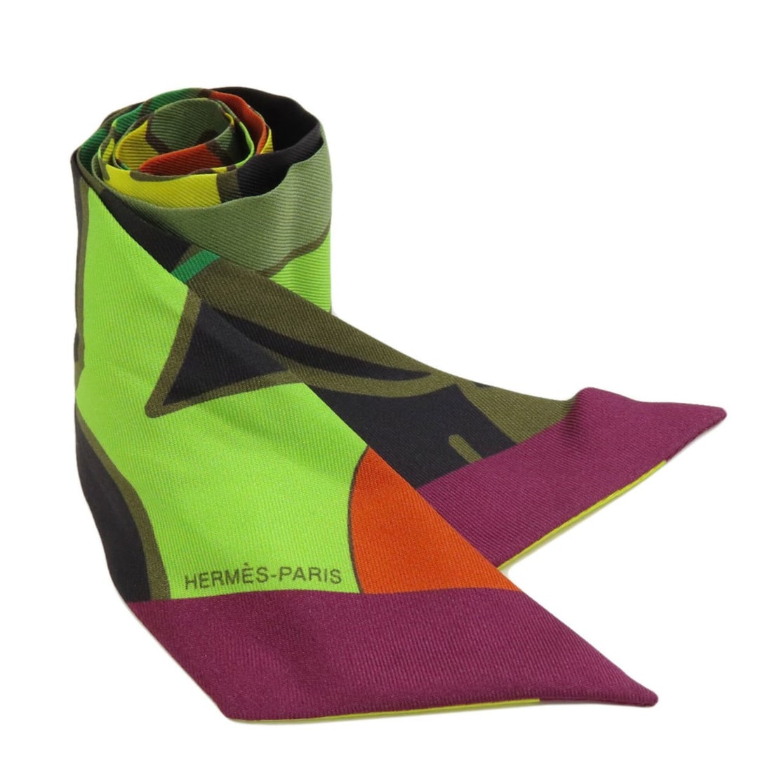 Hermes Twilly Scarf Muffler Silk Women's HERMES (1 of 9)