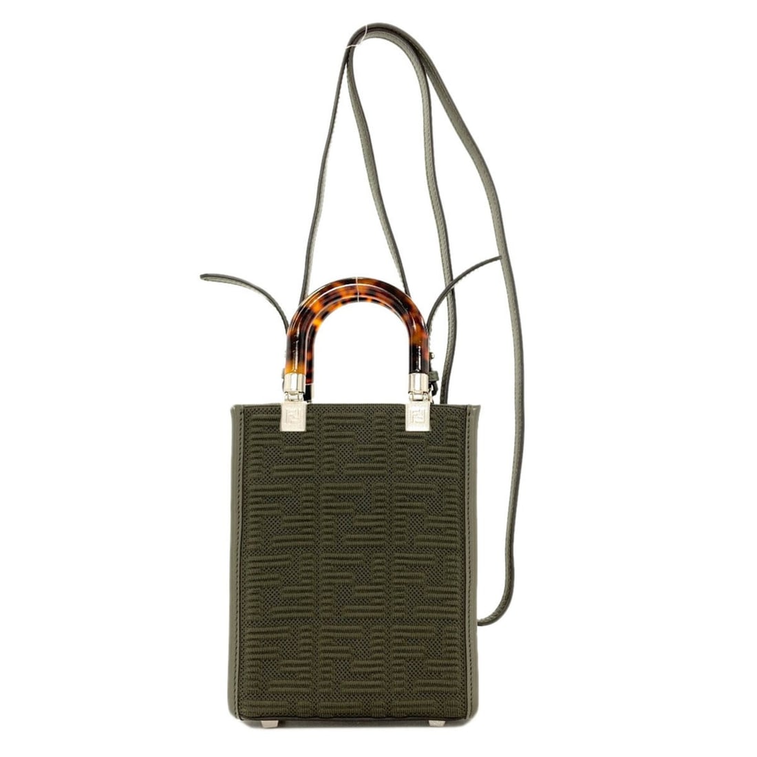 Fendi Sunshine Shopper Mini 2-Way Handbag Canvas Women's FENDI (1 of 9)