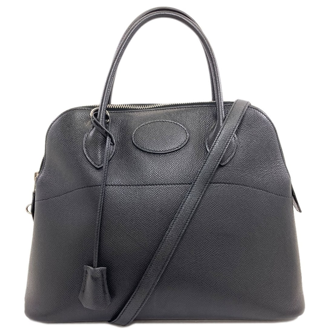Hermes Bolide 31 Silver Hardware Handbag Epsom Leather Women's HERMES: --- Catalog ---Category: SizeSize (HxWxD): 23.5cm x 31cm x 12.5cm / 9.25'' x 12.2'' x 4.92''Category: DesignType: HandbagColor: BlackGender: WomenMaterial: Epsom leather Category: GeneralBrand: Hermes