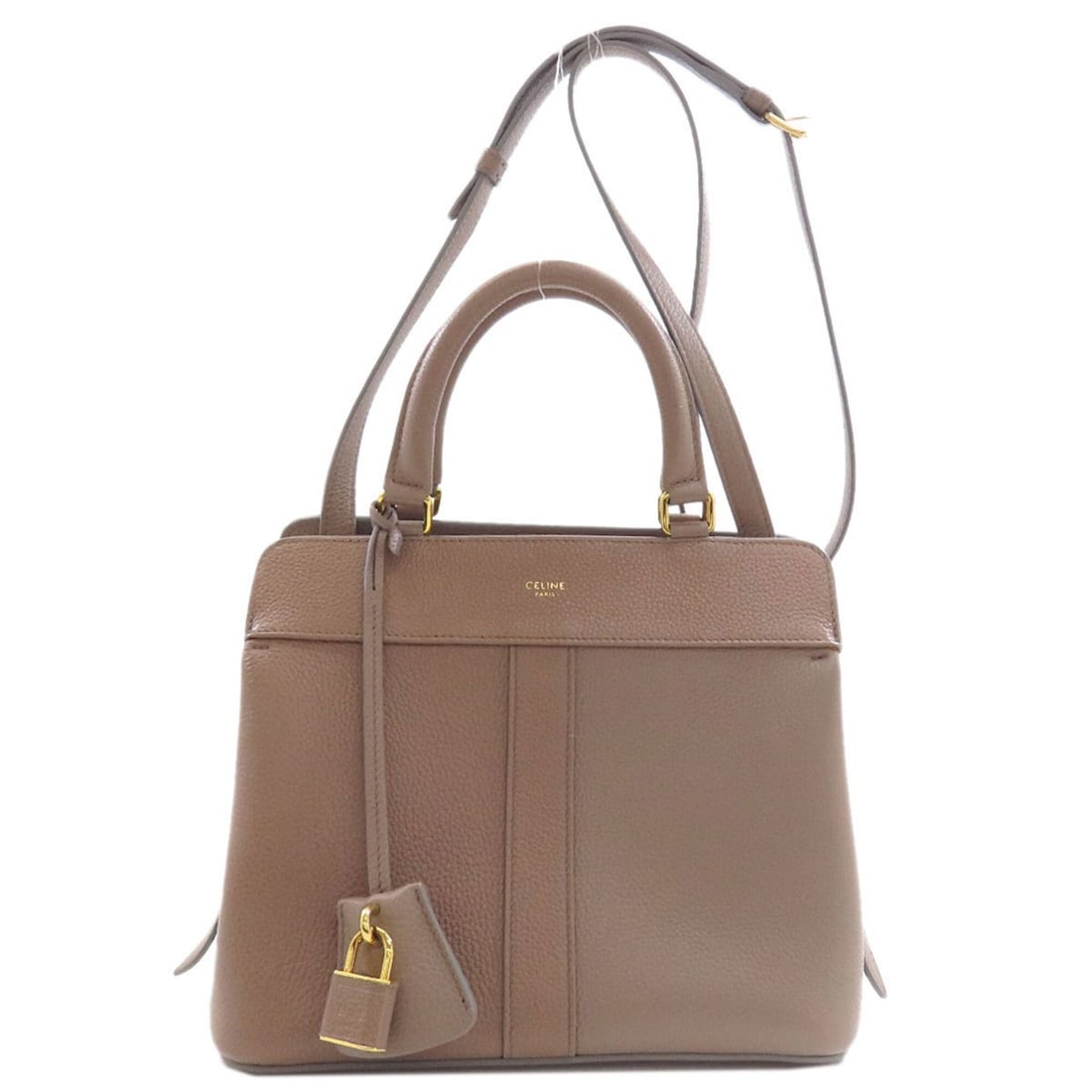 Celine Cabas de France 2-Way Handbag, Calfskin, Women's CELINE: --- Catalog ---Category: SizeSize (HxWxD): 19.5cm x 23cm x 13.5cm / 7.67'' x 9.05'' x 5.31''Category: DesignType: HandbagColor: BrownGender: WomenCategory: GeneralBrand: CelineCountry of Origin: Franc