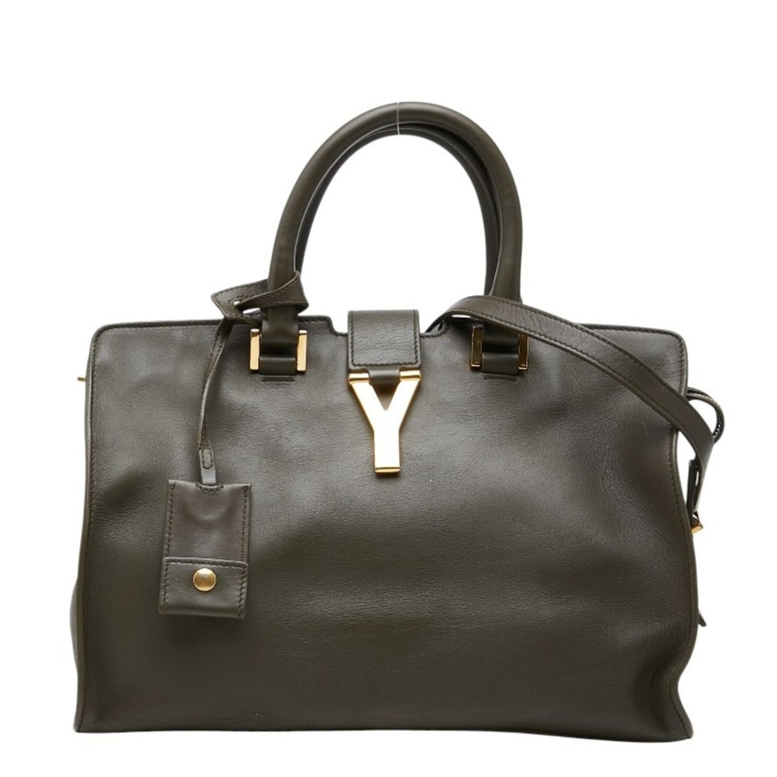 Saint Laurent Y-Line Petit Cabas Handbag/Shoulder Bag 2-Way 311210 Khaki Green Leather Women's SAINT: --- Catalog ---Category: SizeSize (HxWxD): 20cm x 30cm x 14.5cm / 7.87'' x 11.81'' x 5.7''Category: DesignType: Handbag, Shoulder bagColor: Green, KhakiGender: WomenMaterial: Leather Category: General