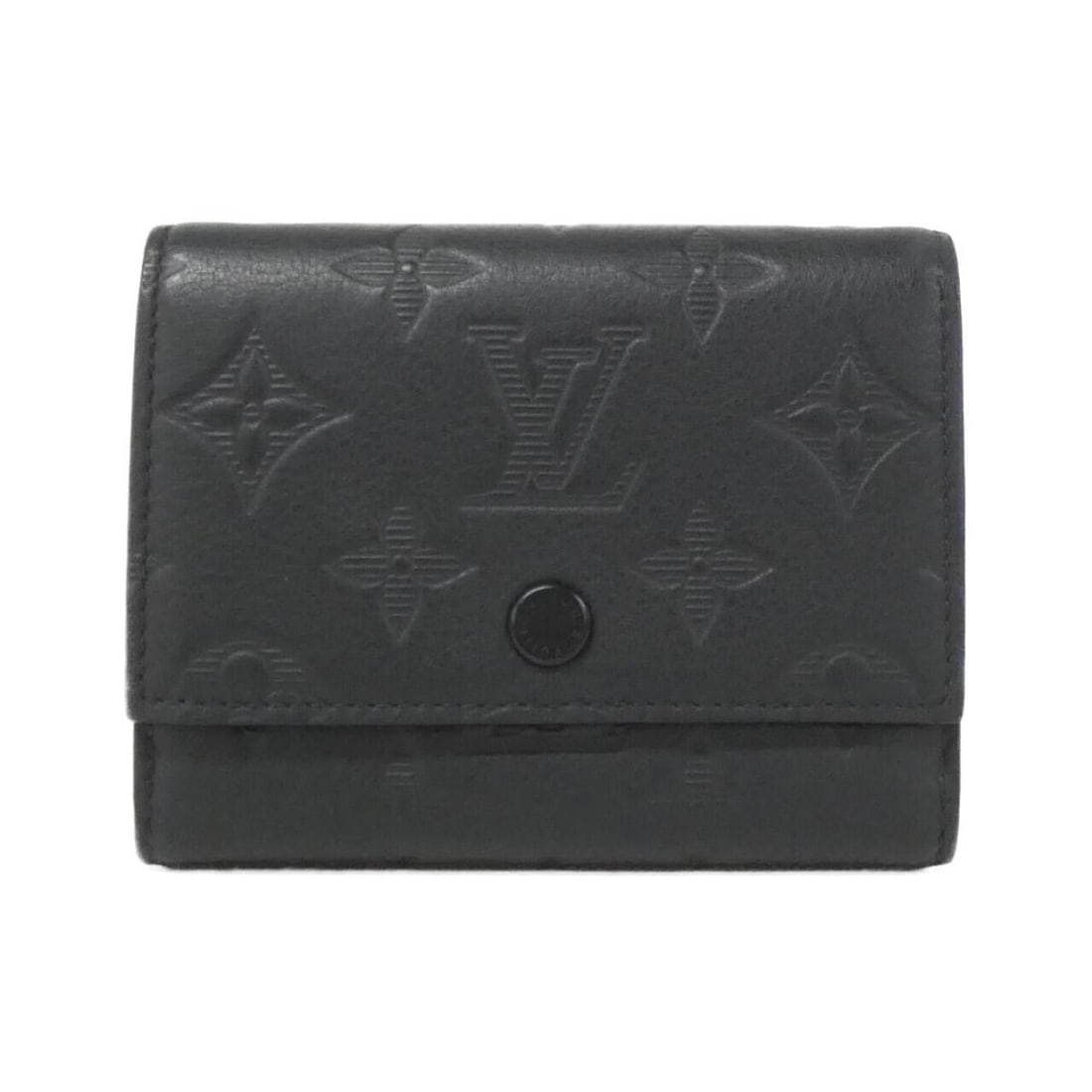 Louis Vuitton Monogram Shadow Victor Wallet M12635: --- Catalog ---Category: SizeSize (HxWxD): 9cm x 11cm x 3cm / 3.54'' x 4.33'' x 1.18''Category: DesignType: Wallet (tri-fold)Color: BlackGender: MenMaterial: Leather Leather/Fur Type: Calf leatherCate