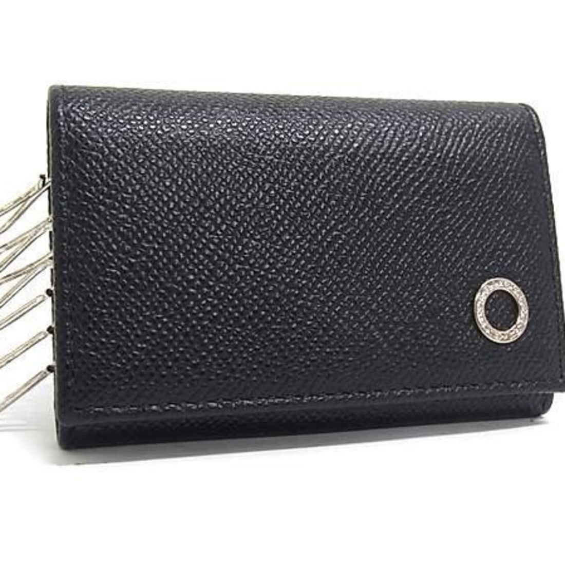 BVLGARI Key Case, Bulgari Man 288305, Black Grained Calf Leather, Men's, 6-ring: --- Catalog ---Category: DesignColor: BlackGender: MenMaterial: Leather Category: GeneralMPN: 288305Brand: BvlgariCountry of Origin: ItalyCategory: Physical PropertiesSize (HxWxD): 10.5cm x 6.5cm x