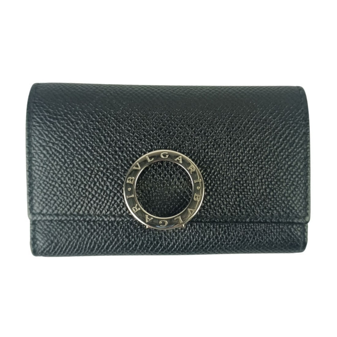BVLGARI Key Case, Bulgari 30422, Black Grained Calf Leather, Women's, 6-Hook Clip: --- Catalog ---Category: DesignColor: BlackGender: WomenMaterial: Leather Category: GeneralMPN: 30422Brand: BvlgariCountry of Origin: ItalyCategory: Physical PropertiesSize (HxWxD): 10.5cm x 6.5cm x