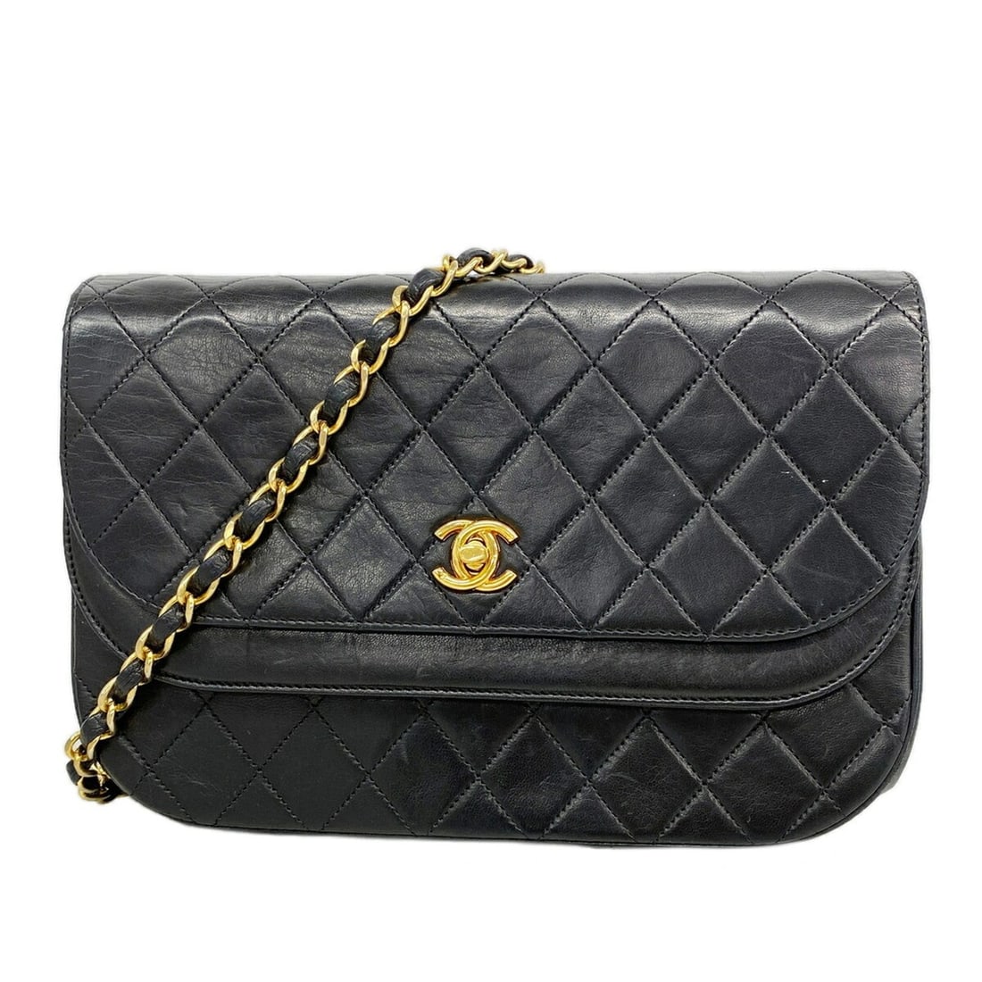 Chanel Matelassé Chain Shoulder Bag, Lambskin, Black, Women's: --- Catalog ---Category: SizeSize (HxWxD): 16cm x 23.5cm x 6cm / 6.29'' x 9.25'' x 2.36''Category: DesignType: Shoulder bagColor: BlackGender: WomenMaterial: Leather Hardware Color: GoldLeather/Fur Ty