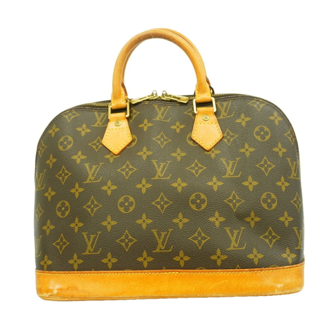 Louis Vuitton Alma Monogram Handbag M51130 Brown Women's