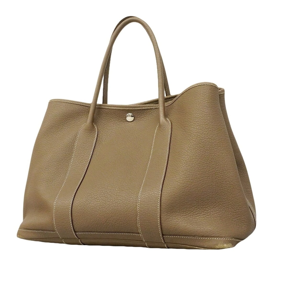 Hermes Garden PM Tote Bag, Negonda Etoupe, ?M stamp, Ladies'.: --- Catalog ---Category: SizeSize (HxWxD): 26cm x 36cm x 17cm / 10.23'' x 14.17'' x 6.69''Category: DesignType: Tote bagColor: Etoupe grayGender: WomenMaterial: Negonda leather Hardware Color: SilverC