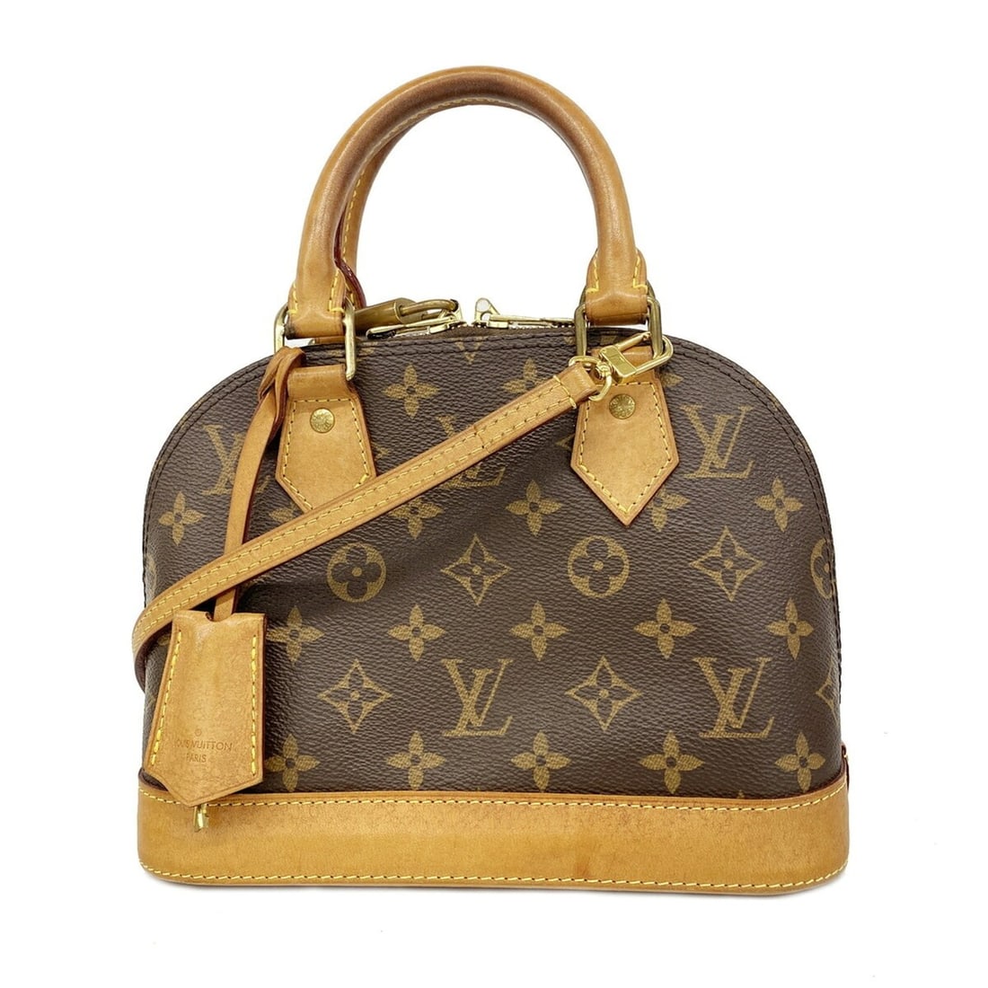 Louis Vuitton Alma BB Monogram Handbag M46990 Brown 2-way bag for women: --- Catalog ---Category: SizeSize (HxWxD): 17.5cm x 23.5cm x 11cm / 6.88'' x 9.25'' x 4.33''Category: DesignType: HandbagColor: BrownGender: WomenCategory: GeneralMPN: M46990Brand: Louis Vuitton--- It