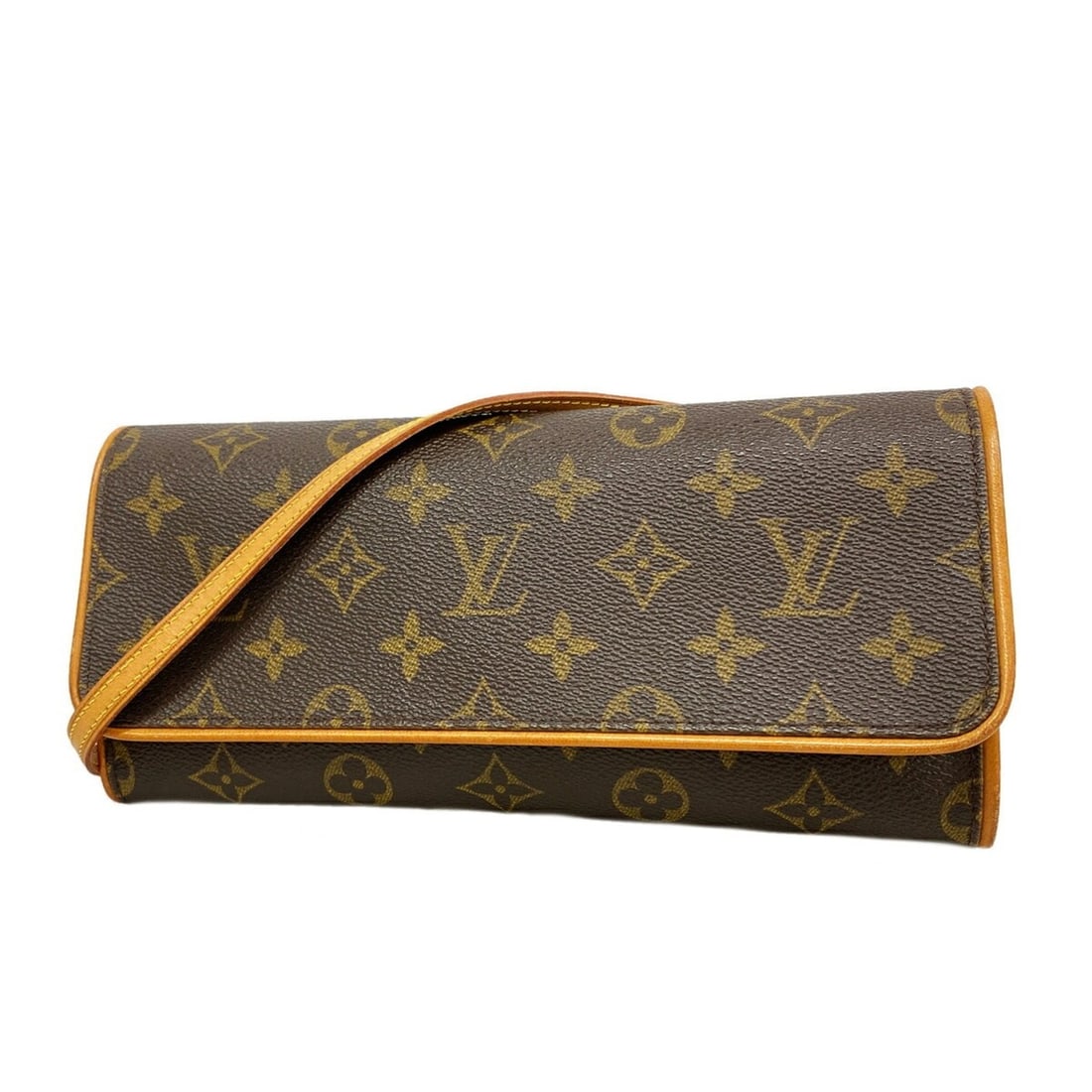 Louis Vuitton Monogram Pochette Twin GM Shoulder Bag M51852 Brown Women's: --- Catalog ---Category: SizeSize (HxWxD): 12cm x 24cm x 2.5cm / 4.72'' x 9.44'' x 0.98''Category: DesignType: Shoulder bagColor: BrownGender: WomenCategory: GeneralMPN: M51852Brand: Louis Vuitton--- 