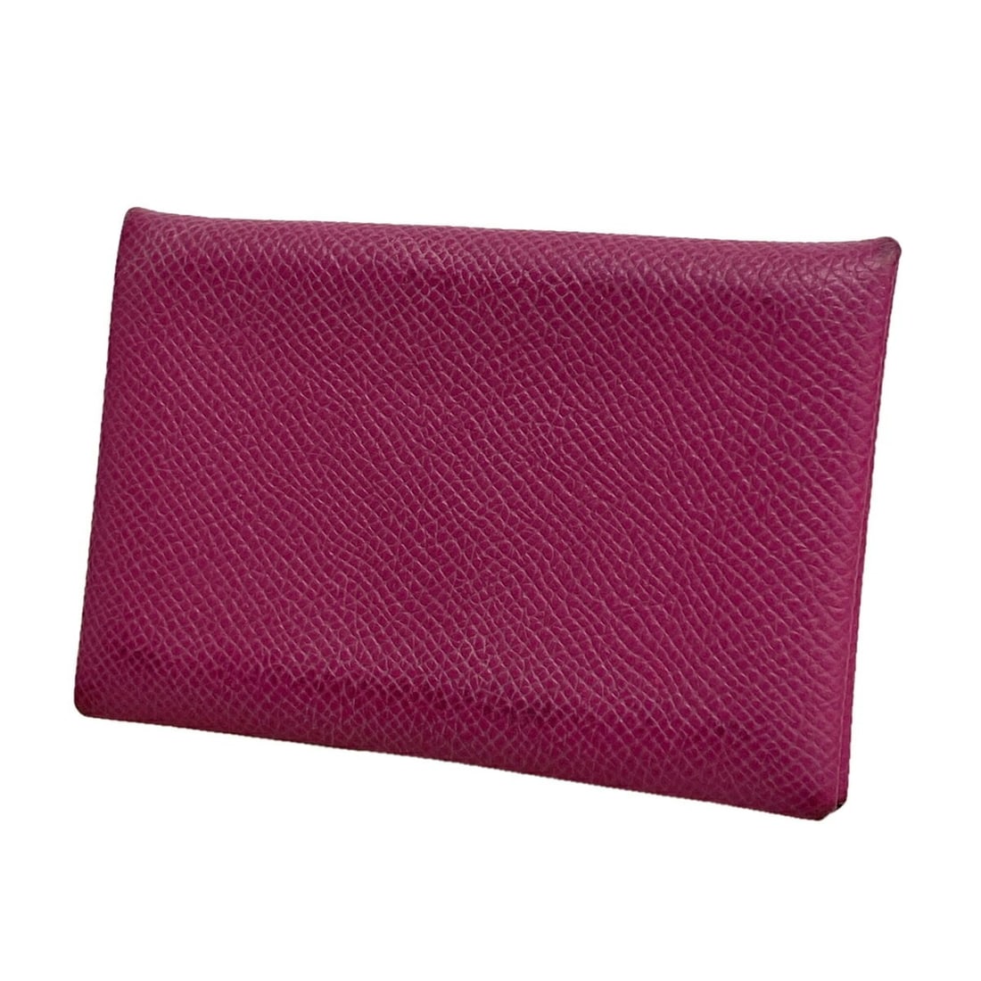 Hermes Calvi business card holder/card case, Veau Epsom leather, rose purple, A stamp, women's.: --- Catalog ---Category: DesignType: Card caseColor: Rose PurpleGender: WomenMaterial: Epsom leather , Leather Leather/Fur Type: Epsom leatherCategory: GeneralBrand: HermesCategory: Physical Propertie