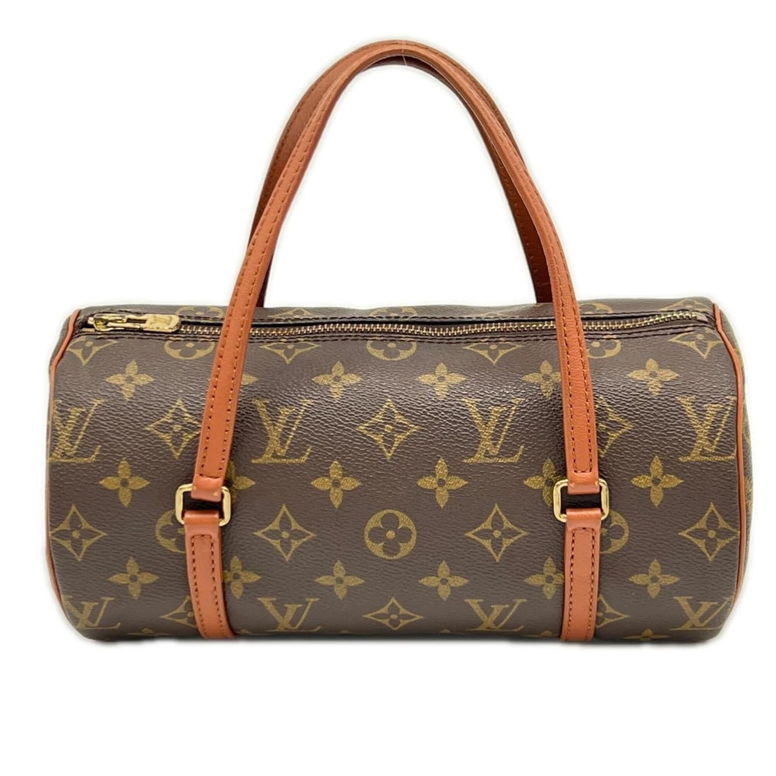 LOUIS VUITTON Monogram Papillon 26 (older model) M51366 handbag, brown/beige leather, women's.