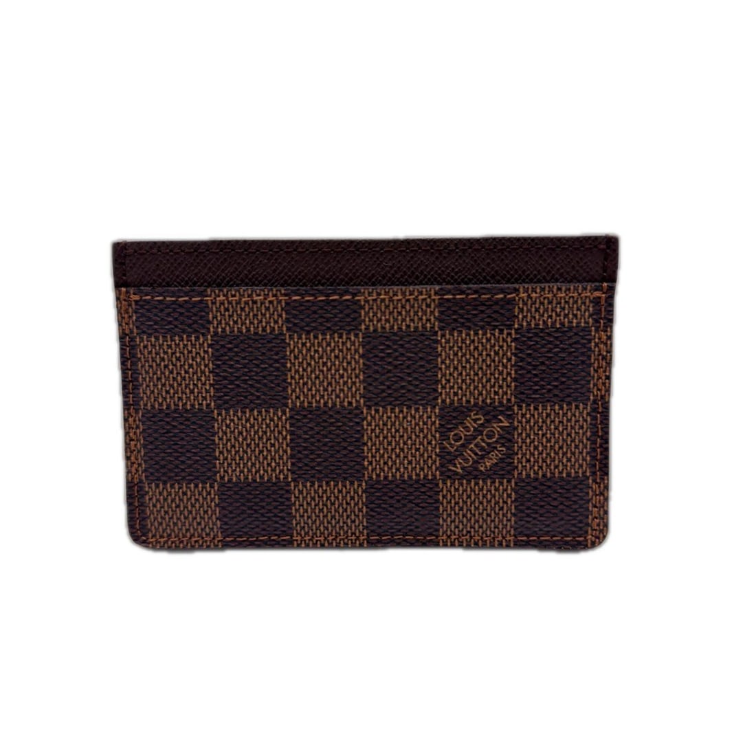 LOUIS VUITTON Damier Business Card Holder/Card Case Porte Cartes Simple N61722 Brown Beige Leather: --- Catalog ---Category: DesignType: Card caseColor: Beige, BrownGender: MenMaterial: Coated canvas , Leather Category: GeneralBrand: Louis VuittonCountry of Origin: FranceCategory: Physical Propertie