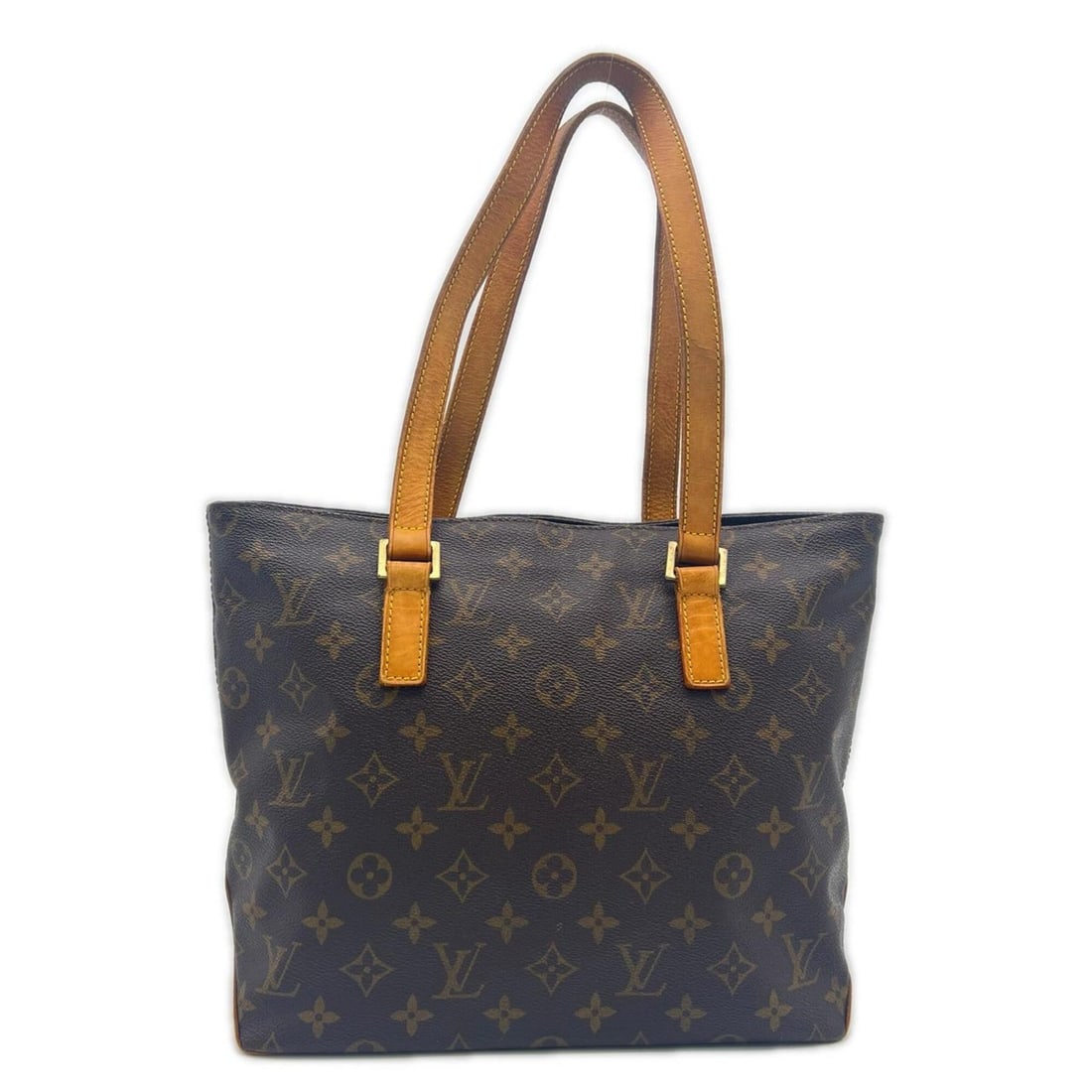 LOUIS VUITTON Monogram Cabas Piano M51148 Handbag Brown Beige Leather Women's: --- Catalog ---Category: SizeSize (HxWxD): 24cm x 27cm x 12cm / 9.44'' x 10.62'' x 4.72''Category: DesignType: HandbagColor: Beige, BrownGender: WomenMaterial: Coated canvas , Leather Category: Genera