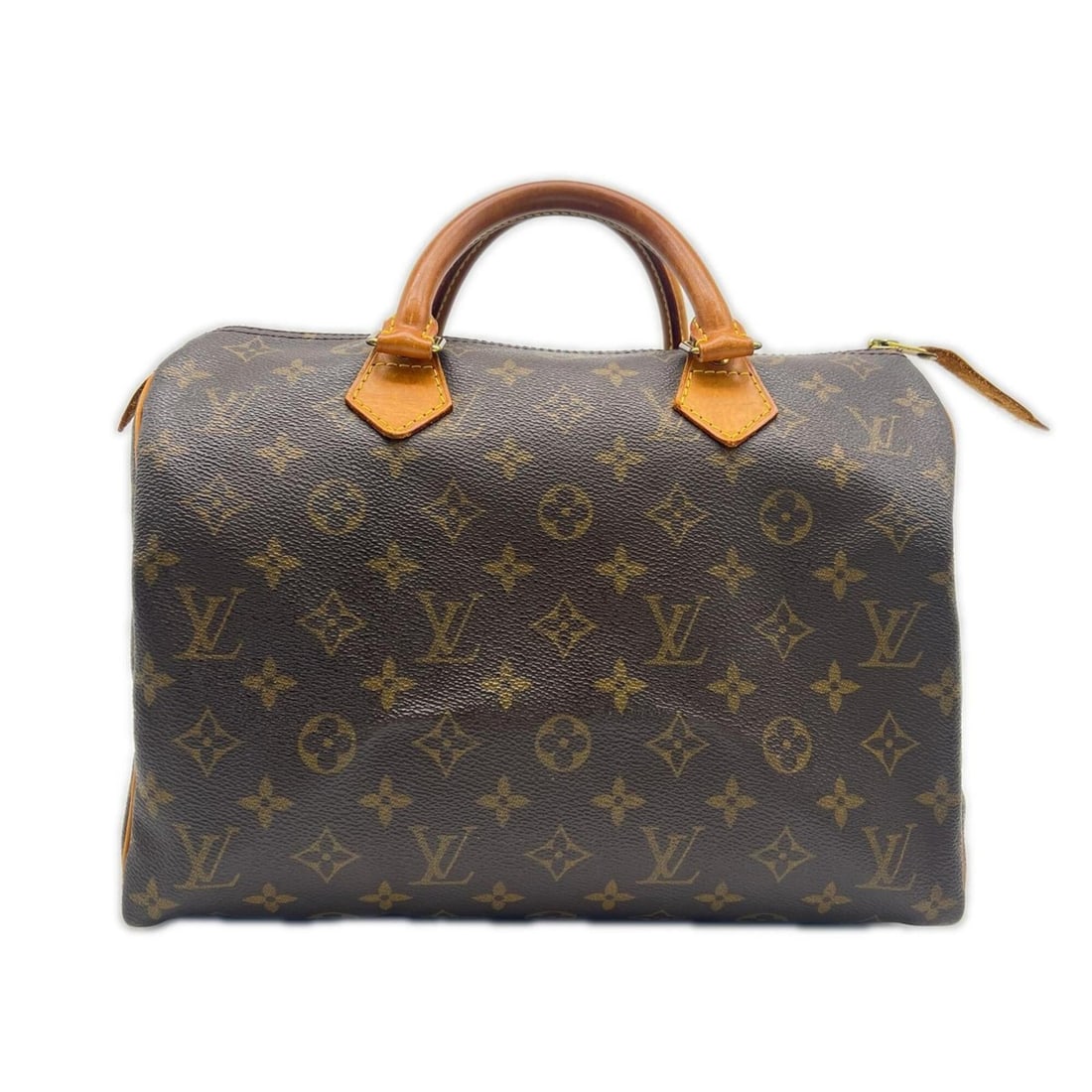 LOUIS VUITTON Monogram Speedy 30 M41526 Handbag Brown Beige Leather Women's: --- Catalog ---Category: SizeSize (HxWxD): 21.5cm x 30cm x 17cm / 8.46'' x 11.81'' x 6.69''Category: DesignType: HandbagColor: Beige, BrownGender: WomenMaterial: Coated canvas , Leather Category: Gene