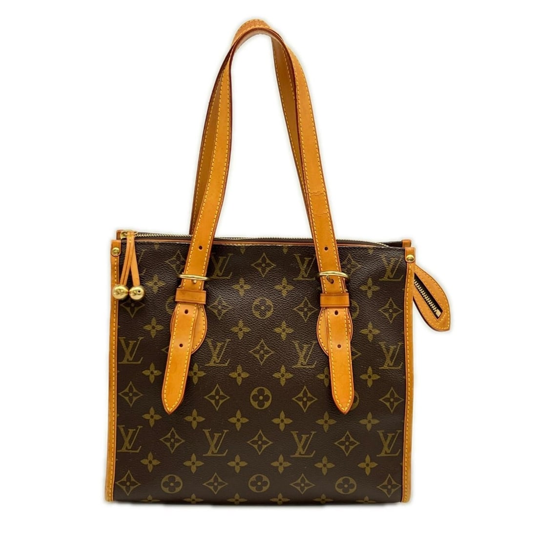 LOUIS VUITTON Monogram Popincourt O M40007 Handbag Brown Beige Leather Women's: --- Catalog ---Category: SizeSize (HxWxD): 23cm x 27cm x 12cm / 9.05'' x 10.62'' x 4.72''Handle Length: 70cm / 27.55''Category: DesignType: HandbagColor: Beige, BrownGender: WomenClosure: ZipperMateri
